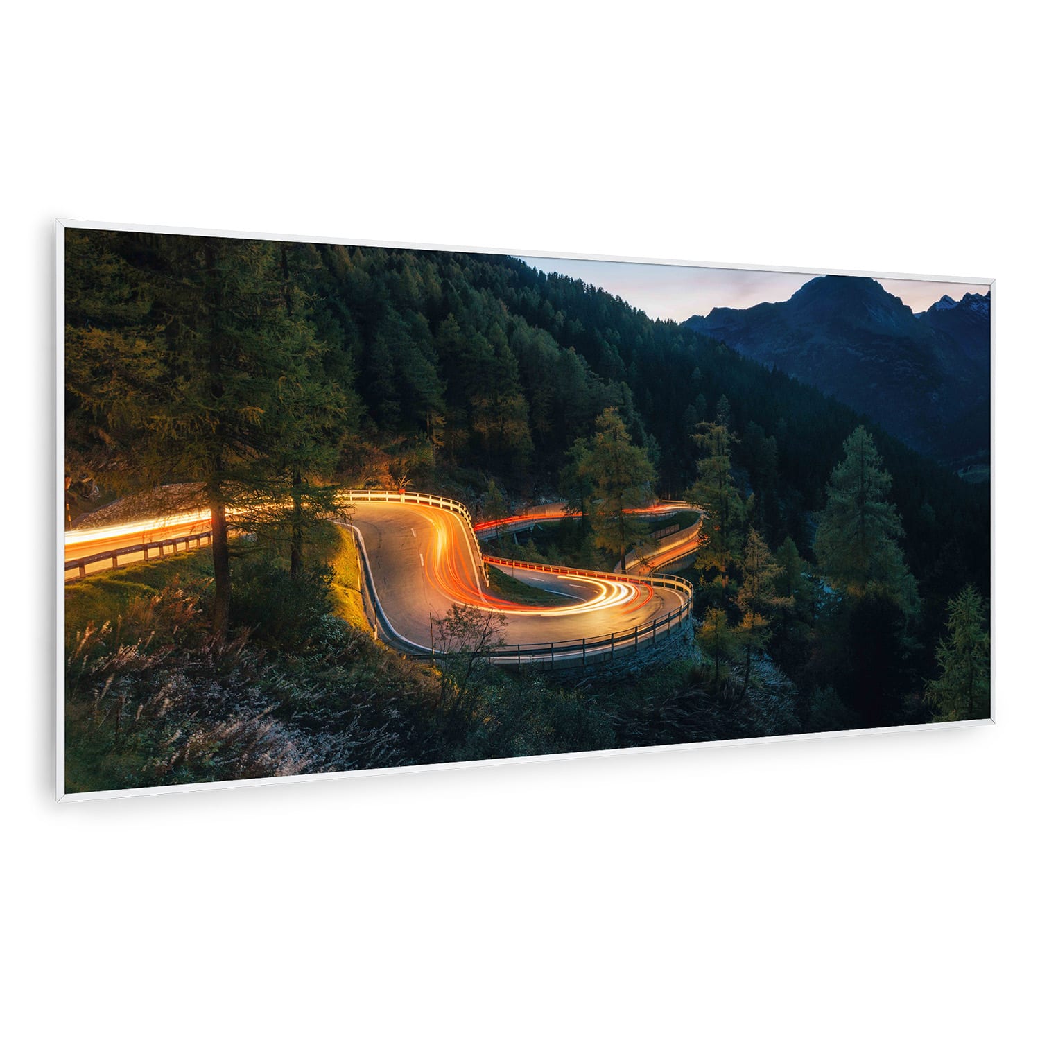Wonderwall Air Art Smart, infračervený ohrievač, 120 x 60 cm, 700 W, horská cesta