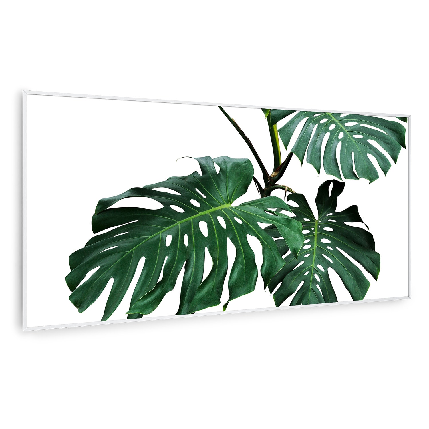 Wonderwall Air Art Smart infraroodverwarming groen blad 120x60 cm 700 W