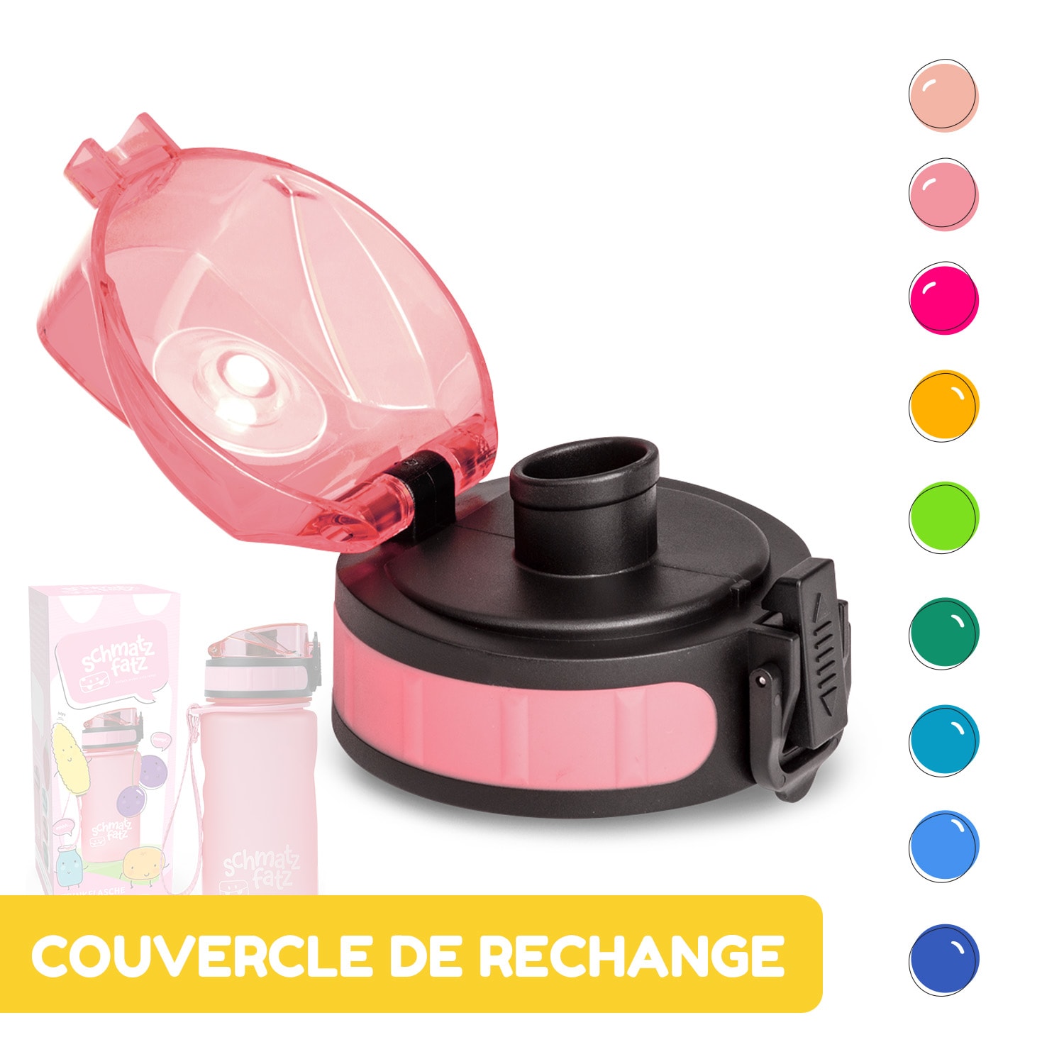schmatzfatz couvercle de remplacement Hauteur : 4,5 cm Diamètre : 7 cm Sans BPA