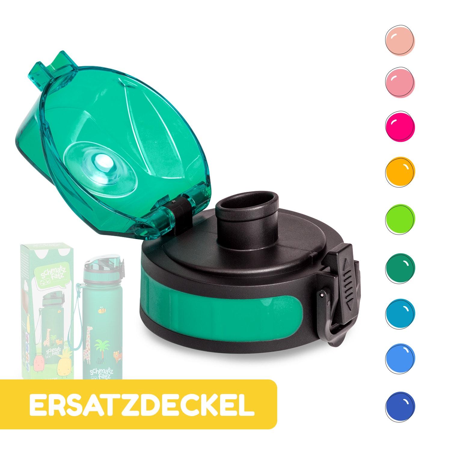 schmatzfatz couvercle de remplacement Hauteur : 4,5 cm Diamètre : 7 cm Sans BPA