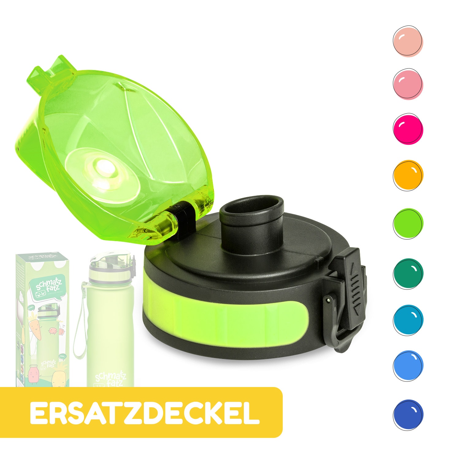 schmatzfatz Ersatzdeckel Höhe: 4,5 cm Durchmesser: 7 cm BPA-frei