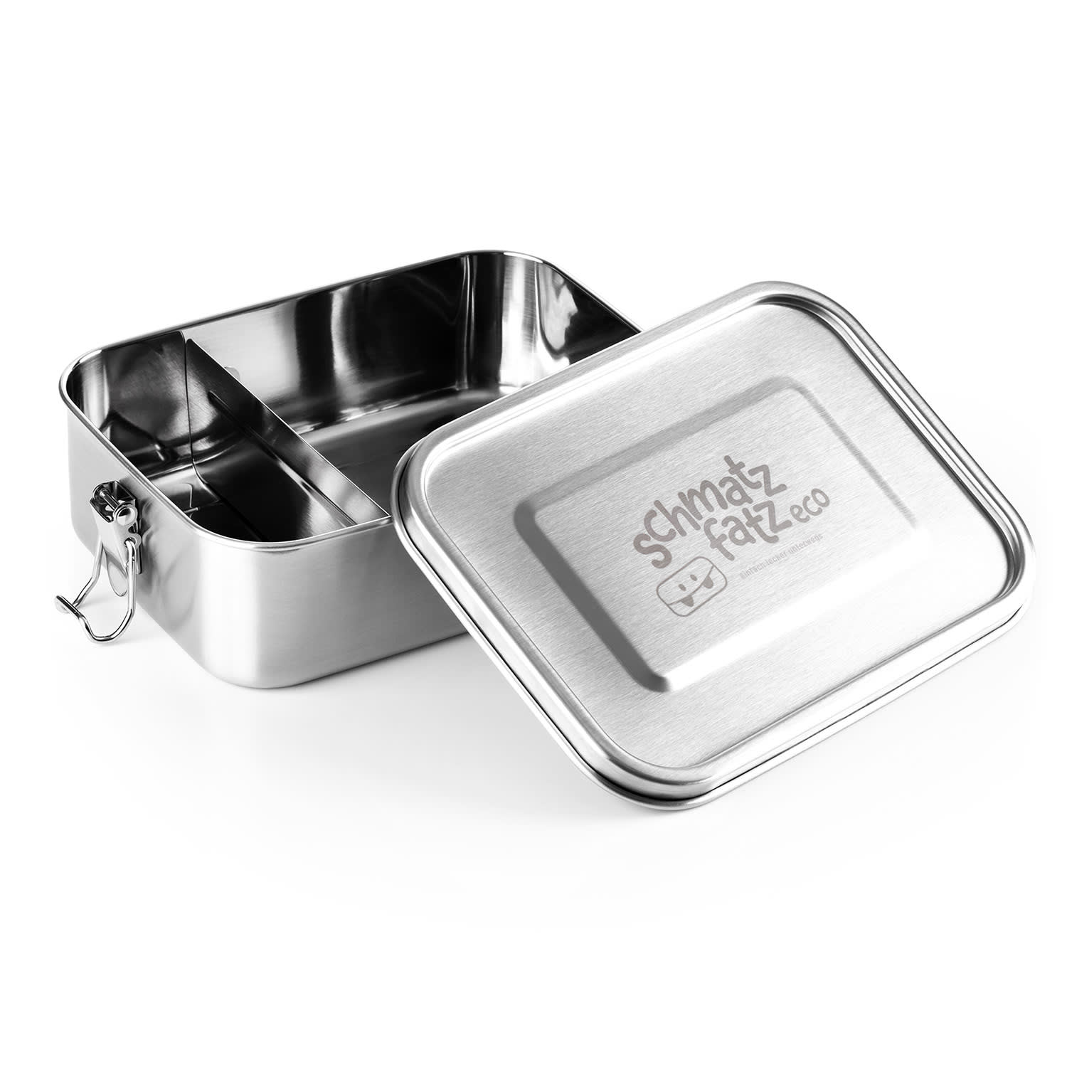 schmatzfatz eco Lunchbox 1200 ml 19,5 x 14,5 x 6,5 cm (BxHxT) Edelstahl