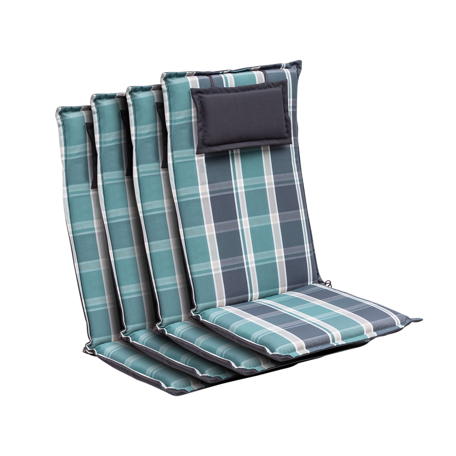 Donau Polsterauflage Sesselauflage Hochlehner Gartenstuhl Polyester 50x120x6cm
