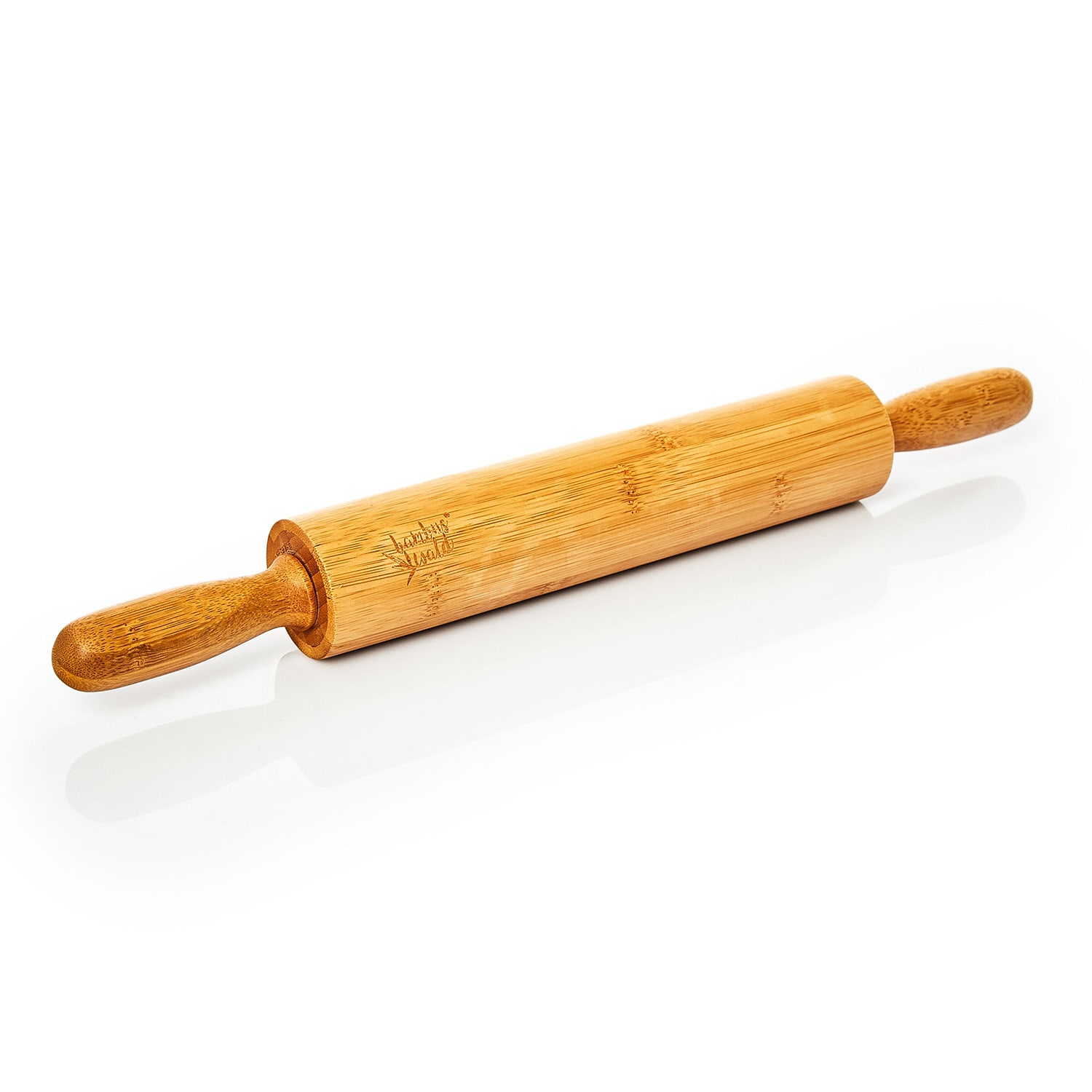 Valček na cesto, 100 % bambus, 43 × 5 cm (D x Ø), hladký povrch, bambus