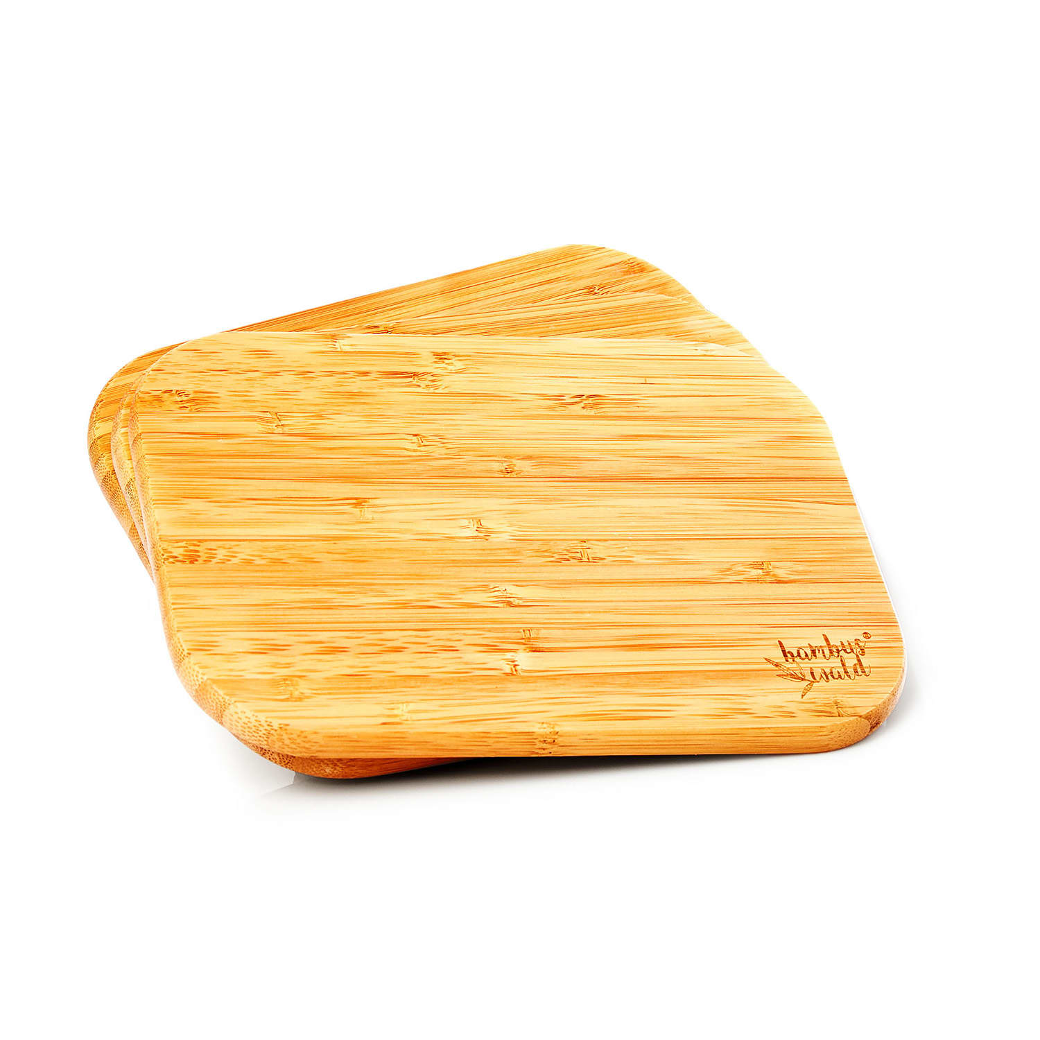 Juego de 3 tablas de bambú 22 x 1,15 x 15 cm (AnchoxAltoxLargo) Fácil de limpiar