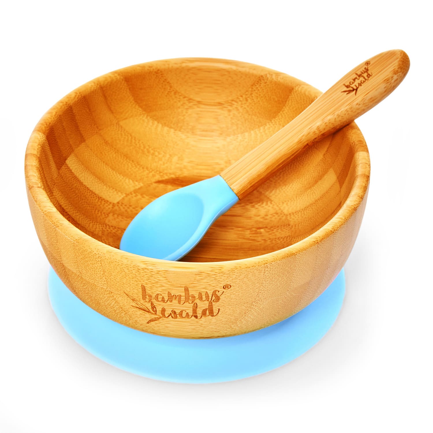 Children's tableware with bamboo bowl and spoon 400 ml incl. suction cup Ø: 13.7 cm
