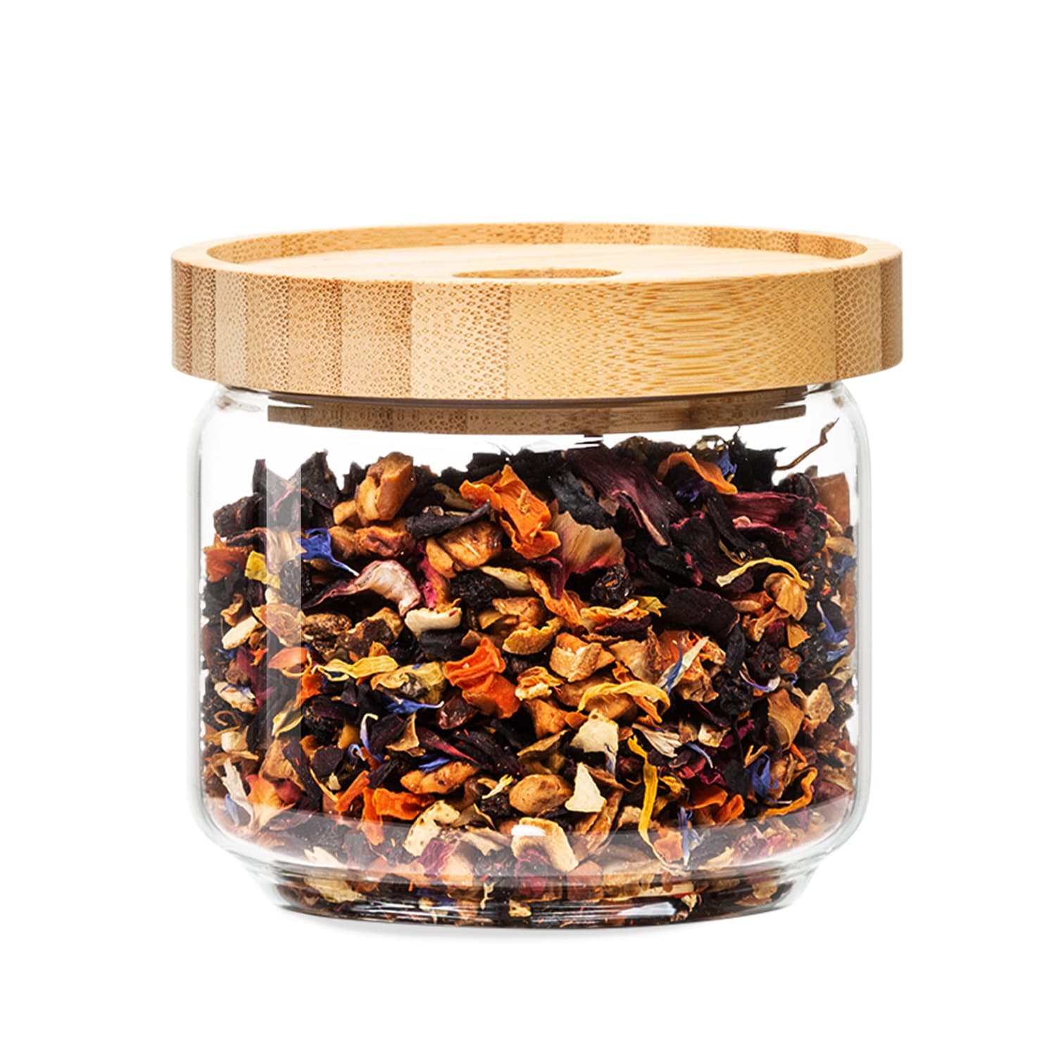 Tarro apilable con tapa de bambú 300 ml, apilable, hermético
