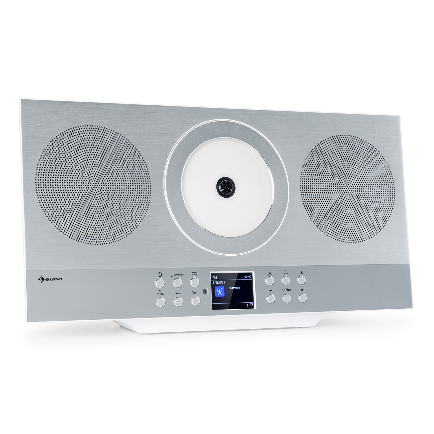 Amplificador recetor Hi-fi-CD Silver Star Rádio Internet/DAB+/Rádio FM Leitor de CDs WiFi