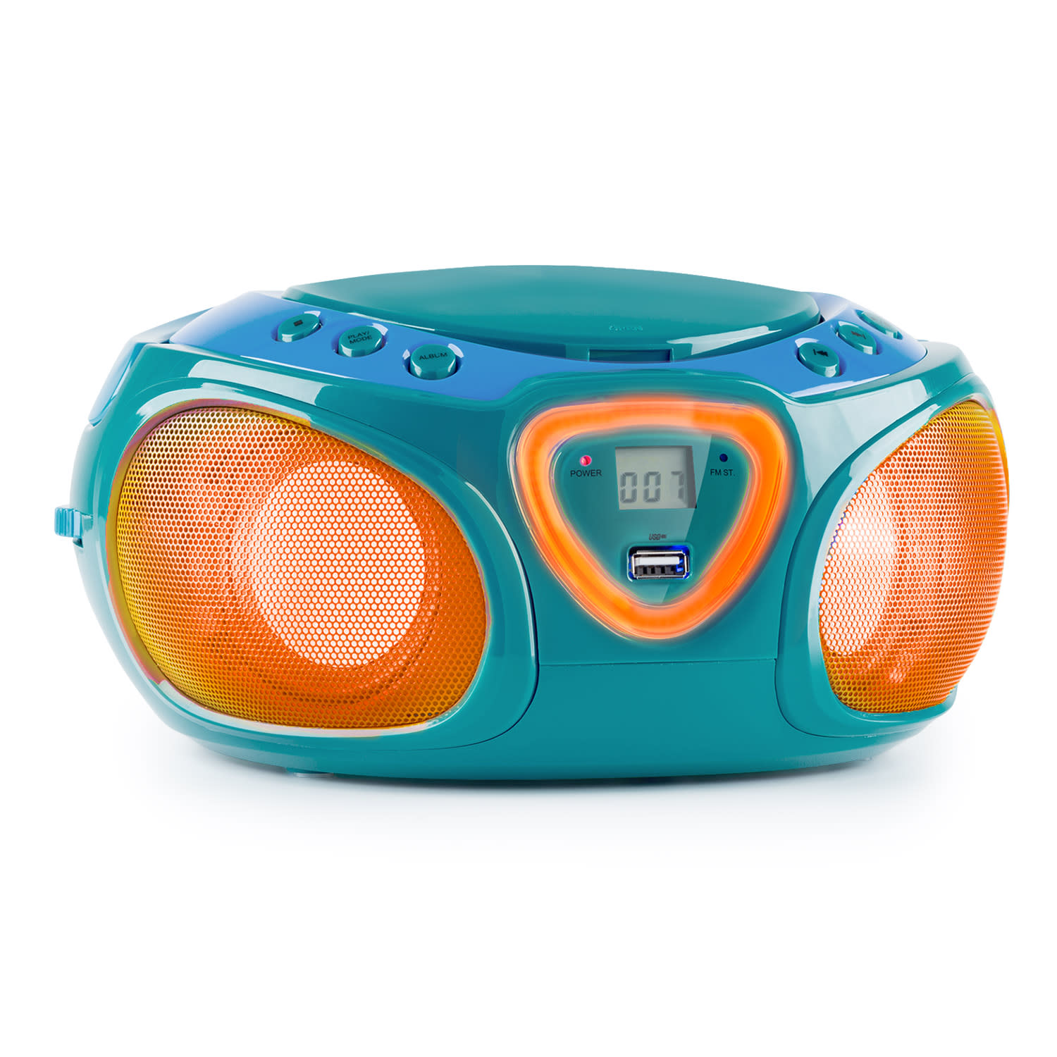 Roadie CD Boombox radio VHF espectáculo de luces reproductor de CD Bluetooth 5.0