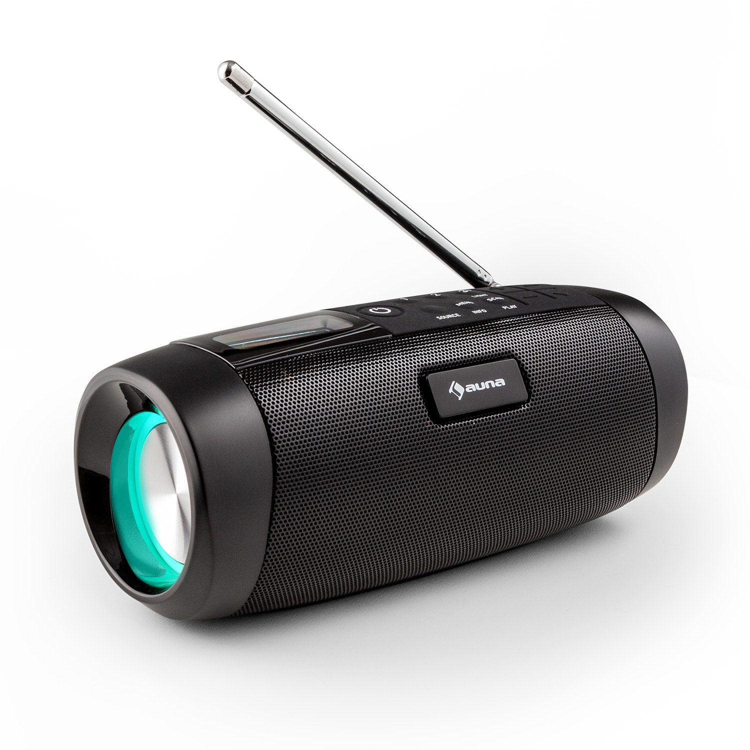 Blaster DAB Radio tragbarer Bluetooth-Lautsprecher DAB/DAB+/FM Akku LCD