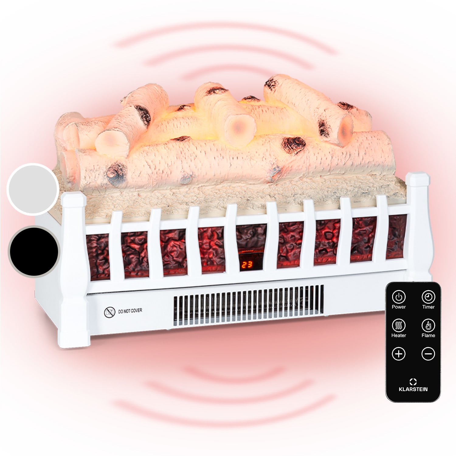 Kamini FXL 2G Cheminée électrique Insert 1800 W LED-3D simulation de flammes