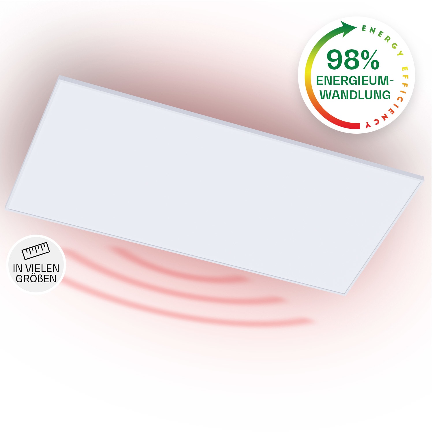 Wondersky Decken-Infrarotheizstrahler 700W 60 x 6 x 120 cm (BxHxT) IP44
