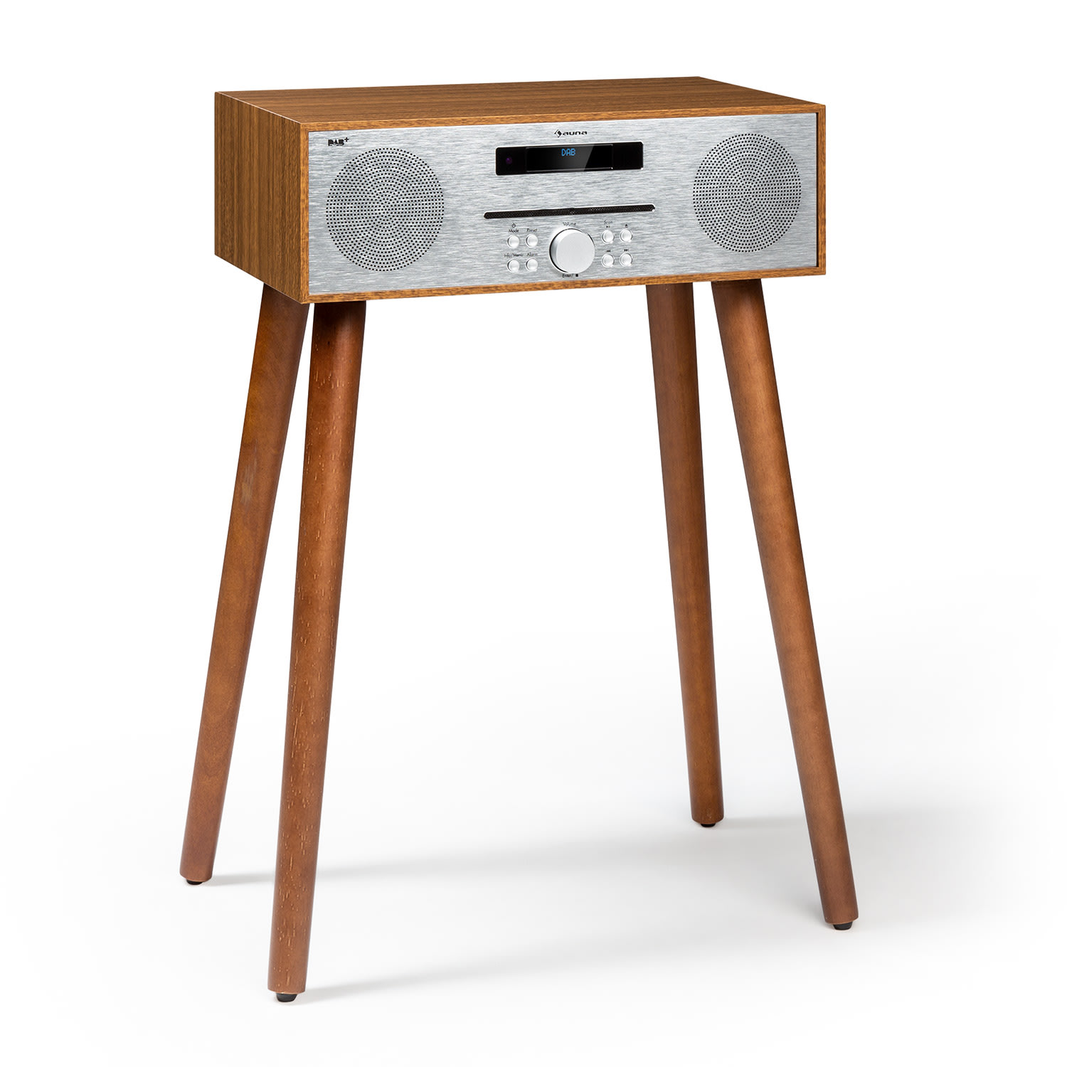 Silver Star CD-DAB 2x10W máx. Reproductor de CD con ranura DAB+ BT Alu