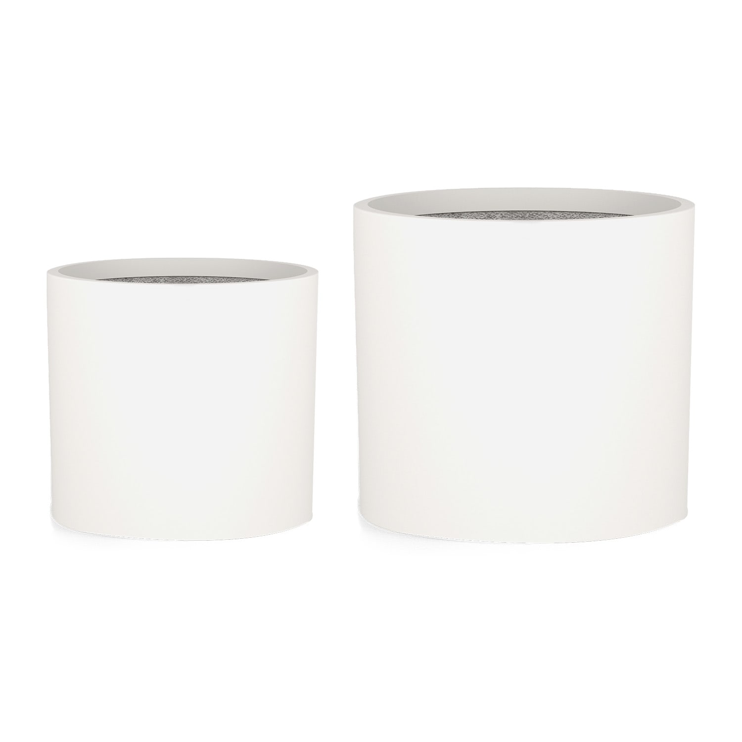 Gendt Pflanztopf Übertopf 2er-Set 2 Größen L/XL Faserstein In/Outdoor