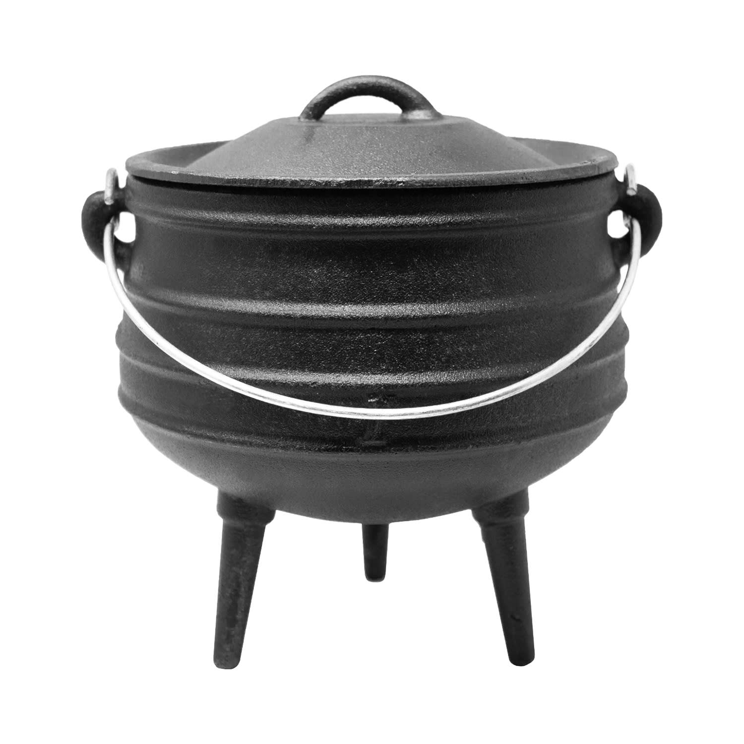 Beefalo, liatinový hrniec, potjie, nožičky, veľkosť S, liatina, okrúhly, pokrievka, 3 l