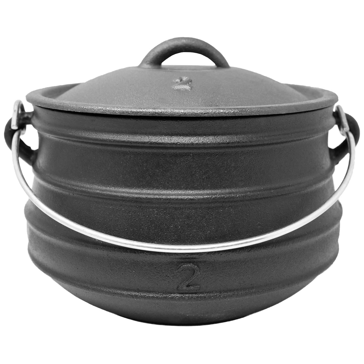 Beefalo, litoželezni lonec, potjie, velikost M, litoželezni, okrogel, pokrovka, 6 l