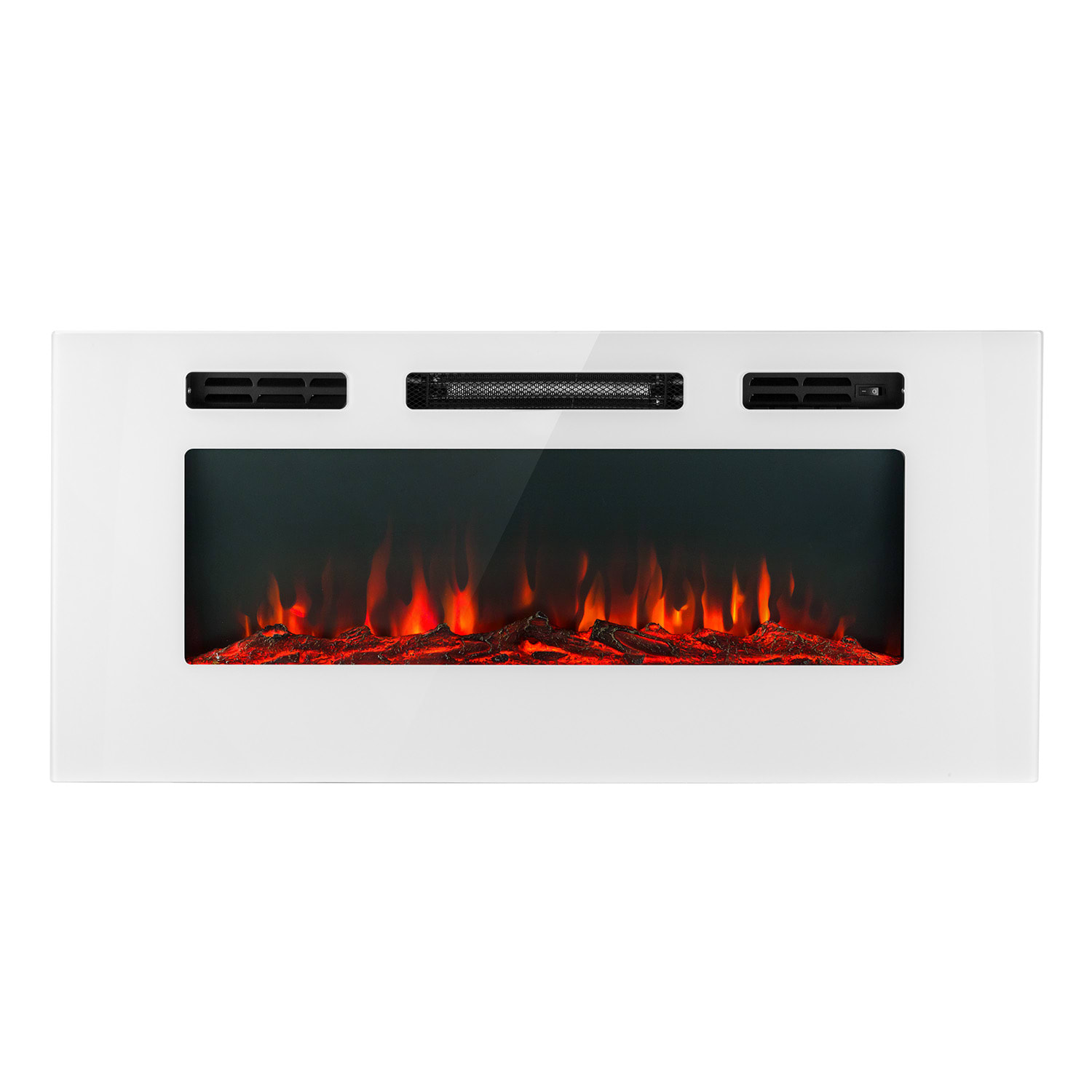 Galeras elektrische wand- en inbouwhaard 1800 W led 3 kleuren timer