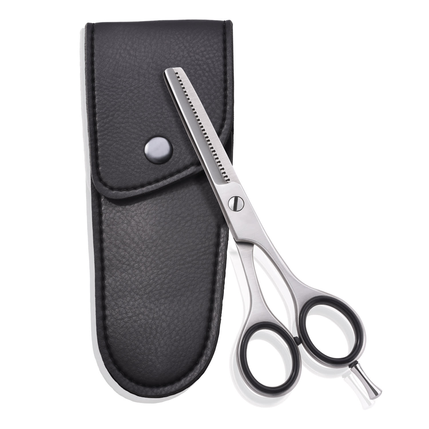 Alpha Premium Ciseaux à effiler affûtage extra micro denture unilatérale étui à ciseaux fourni