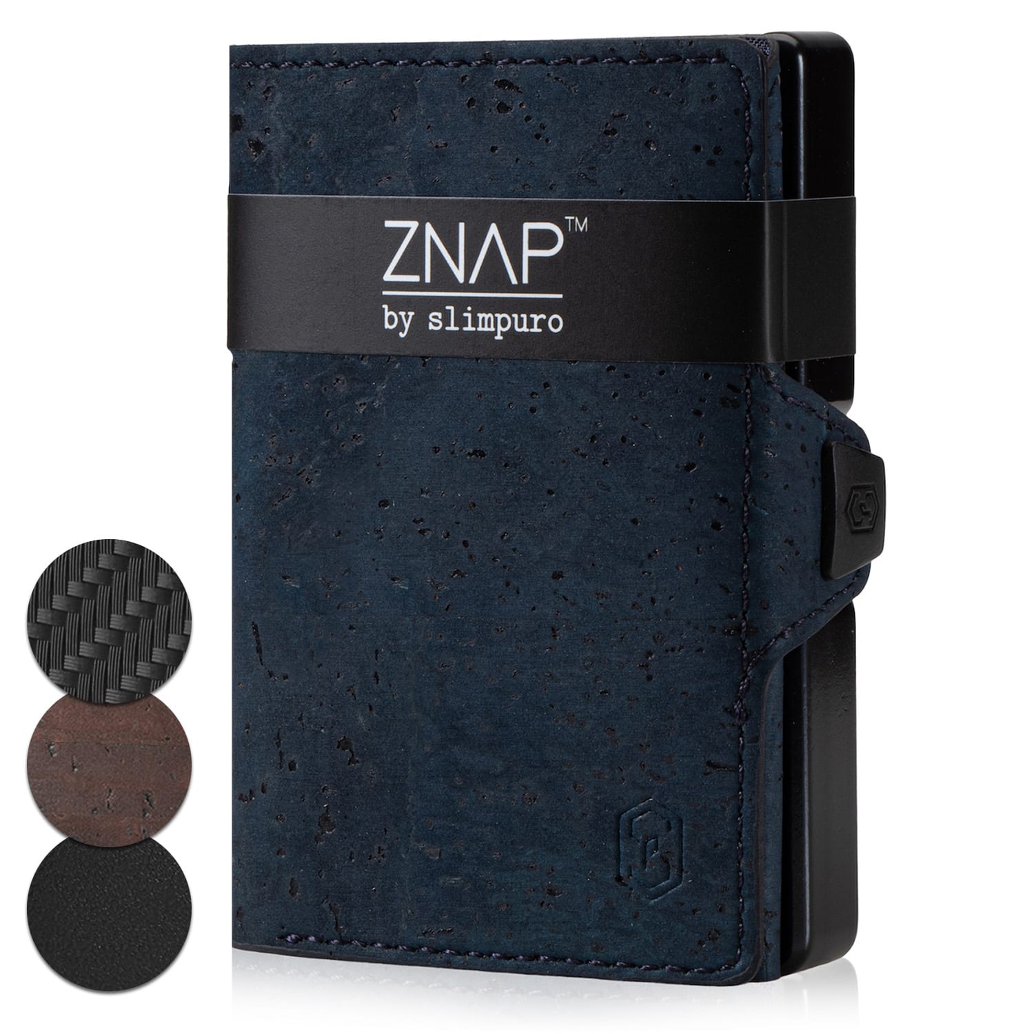 ZNAP Slim Wallet 12 pasjes muntvak 8,9 x 1,8 x 6,3 cm (BxHxD) RFID bescherming