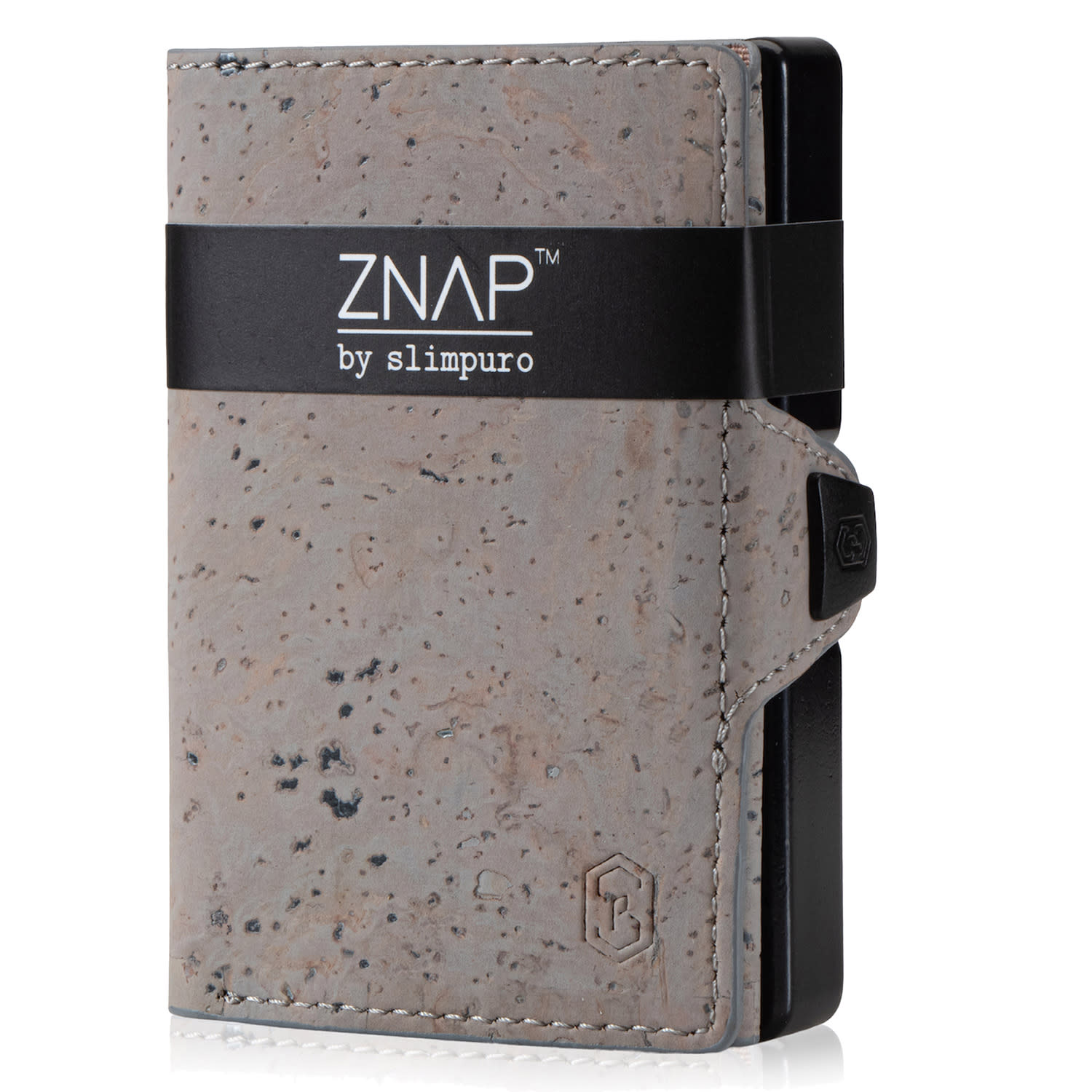 ZNAP, vékony pénztárca, 8 kártya, érmetartó, 8,9 x 1,5 x 6,3 cm (SZ x M x M), RFID védelem