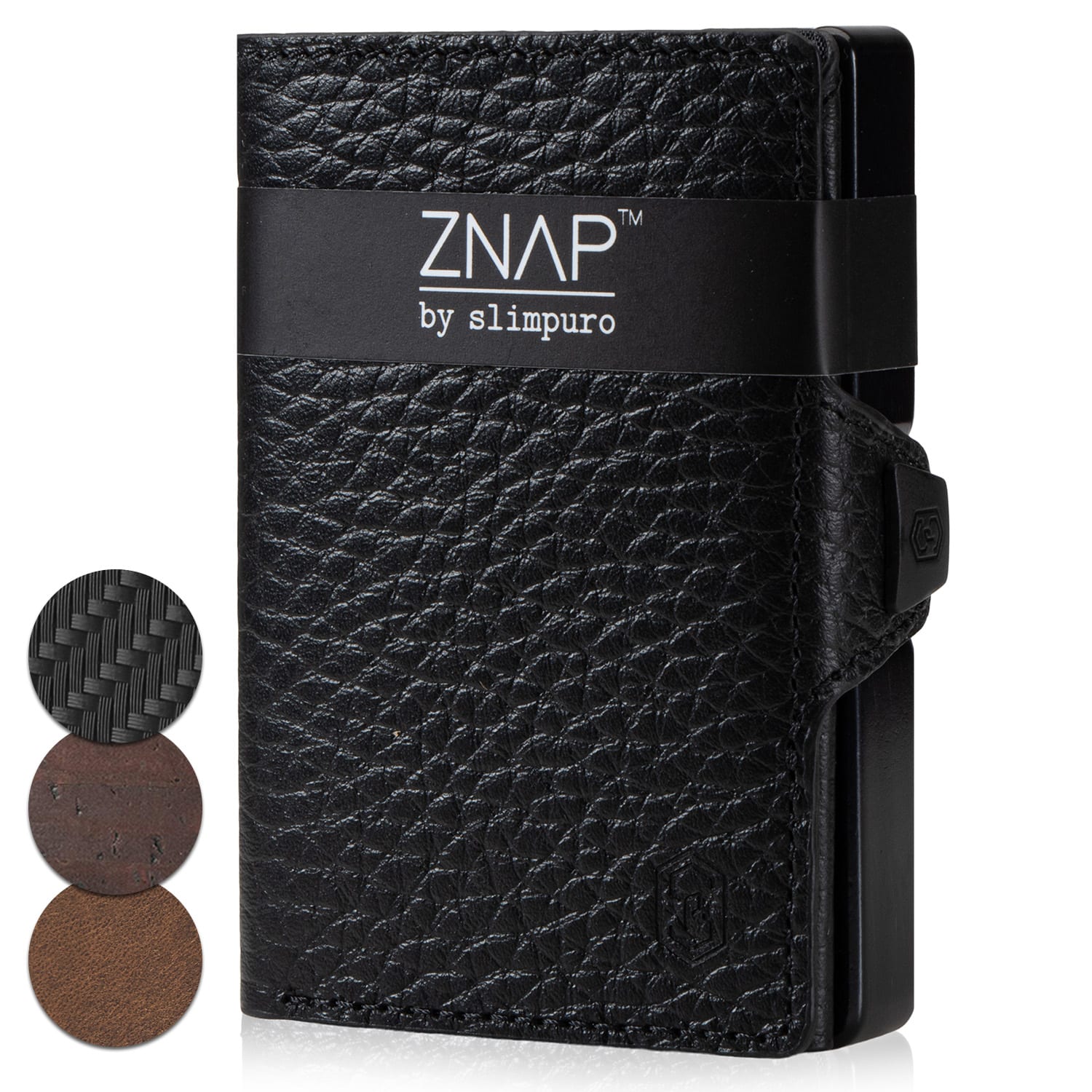ZNAP Slim lompakko 8 kortille kolikkotasku 8,9 x 1,5 x 6,3 cm (leveys x korkeus x syvyys) RFID-suoja
