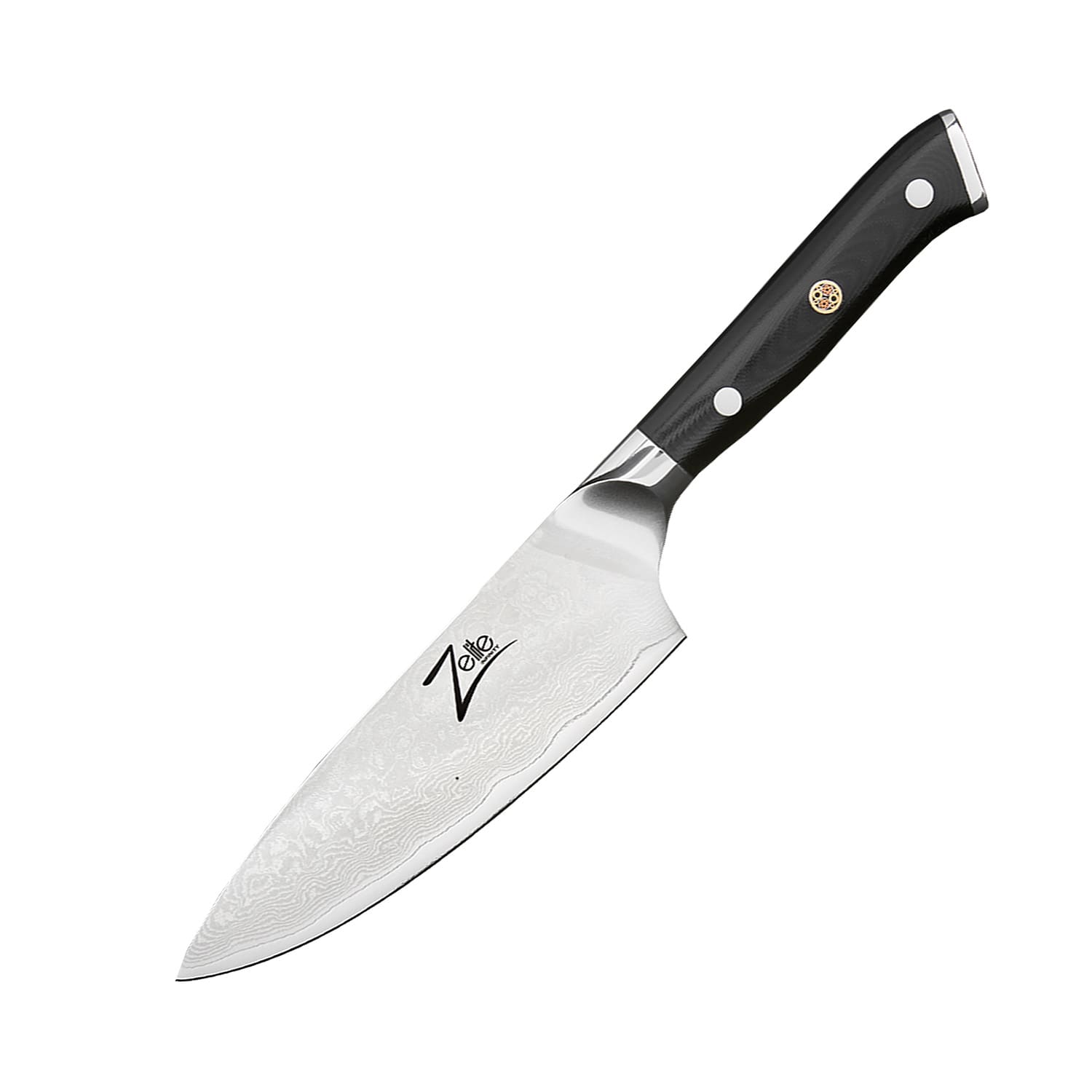 Alpha-Royal Japanese серия, 6" нож за шеф готвачи, дамаска стомана