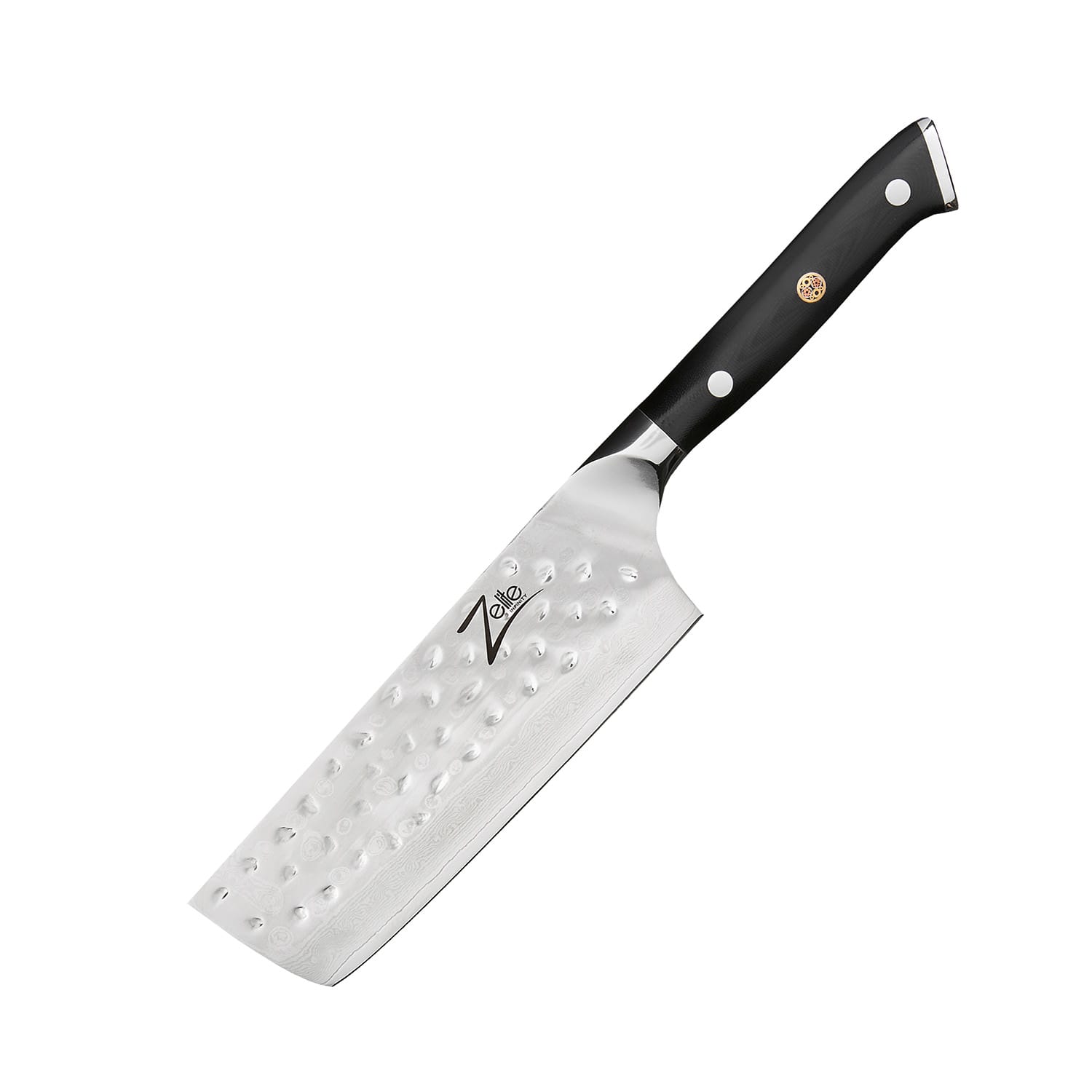 Alpha-Royal Japanese serija, 6" kuharski nož nakiri, damast jeklo