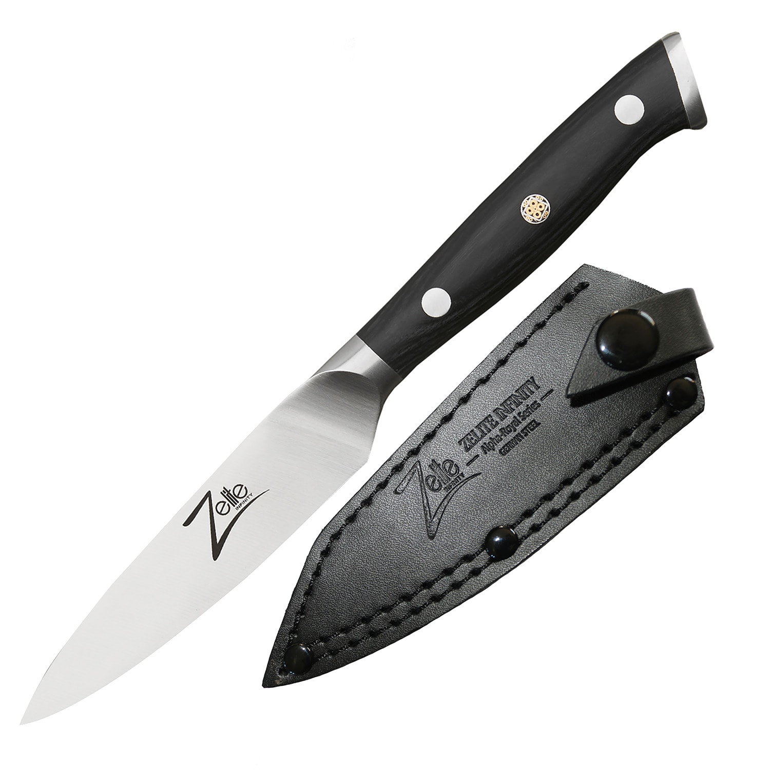 Alpha-Royal German 4" Schälmesser 56 HCR Damaszenerstahl