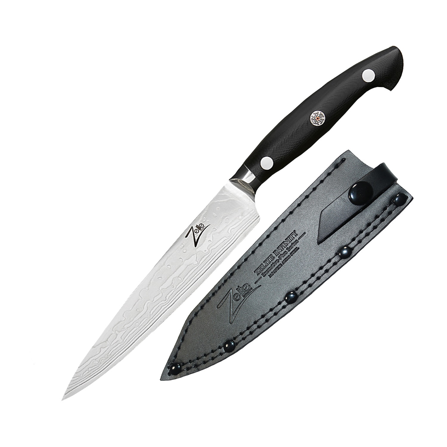 Cuchillo multiusos de 6" serie Executive-Plus acero Damasco 61 HRC