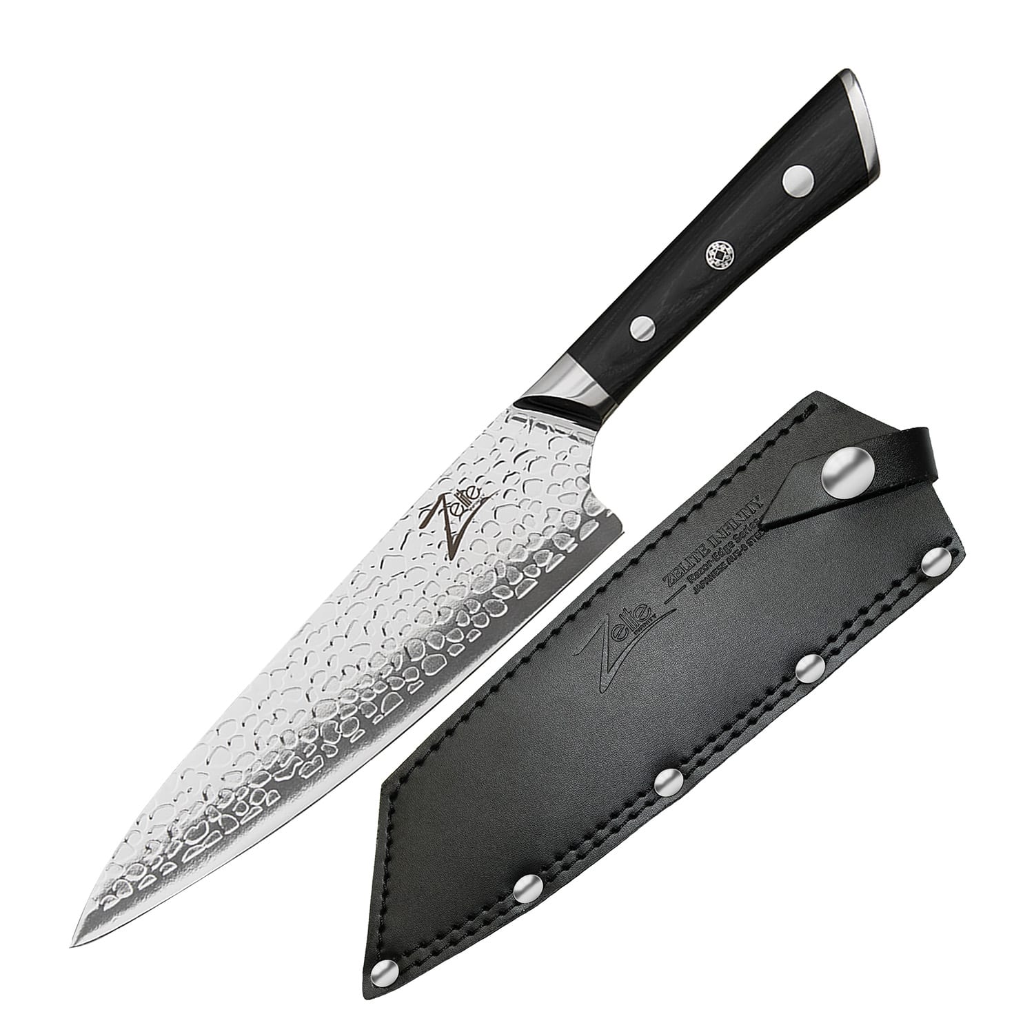 Razor-Edge série, 8" nůž šéfkuchaře, kuchařský nůž, 59 HRC, nerezavějící ocel