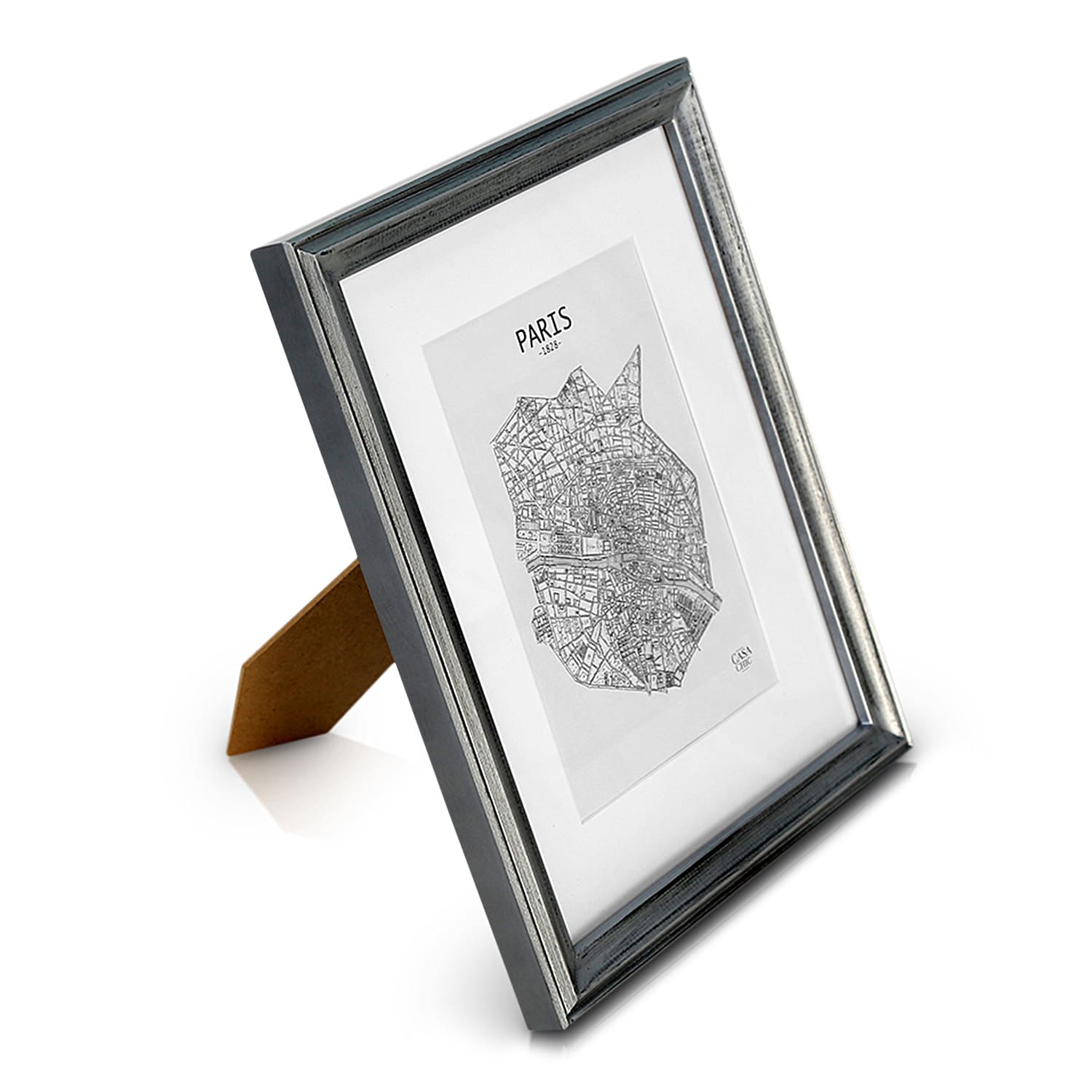 Lancaster Cadre photo rectangulaire 24,8 x 19,3 cm photos passe-partout bois