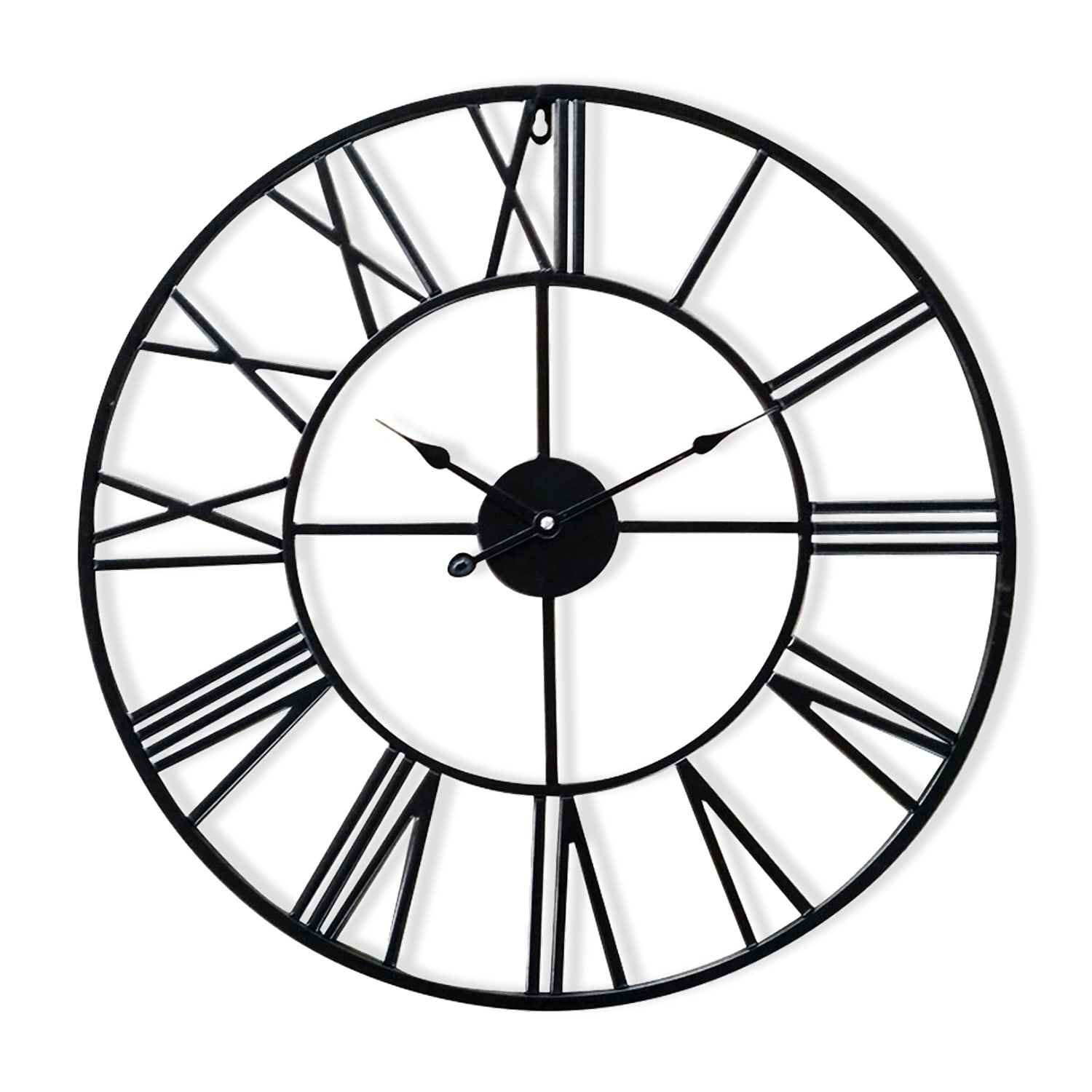 Queensway 80 - Orologio da parete, telaio in metallo, silenzioso, Ø 76 cm