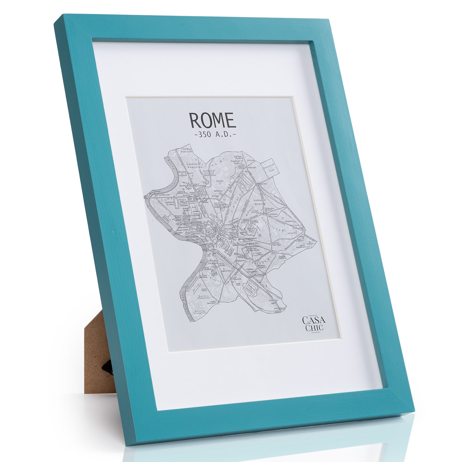 Clapton Bilderrahmen rechteckig DIN A4 28,7 x 20 cm Fotos Passepartout Glas