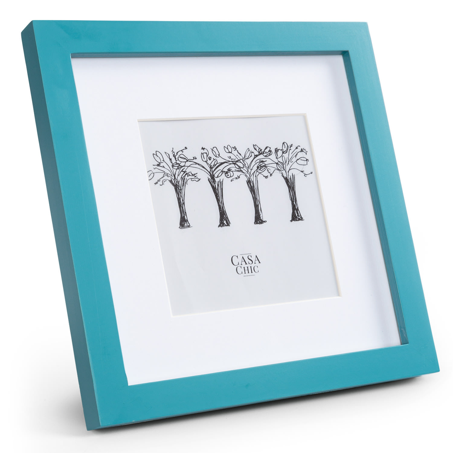 Clapton Bilderrahmen quadratisch 20 x 20 cm Fotos Passepartout Glas