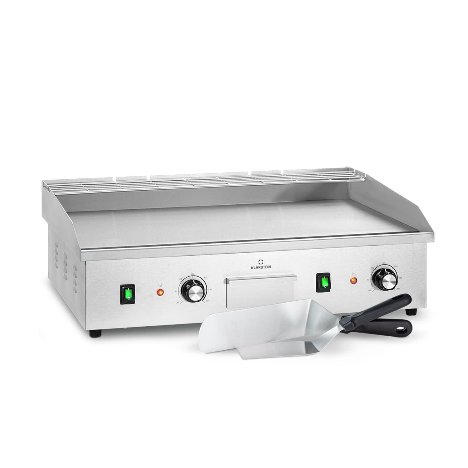 Grill Mile 4400 Electric Grill Plancha 2 x 2200 W Grill Plate Stainless Steel