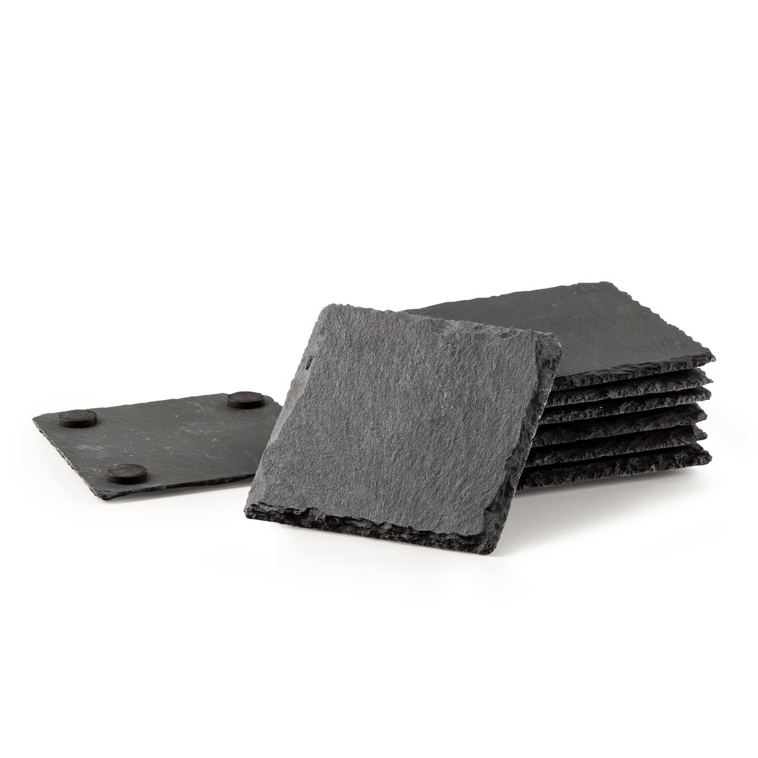 Raclette Coasters Dessous de plat Accessoires de rechange 8 pièces pour poêlons à raclette en ardoise Pieds en caoutchouc