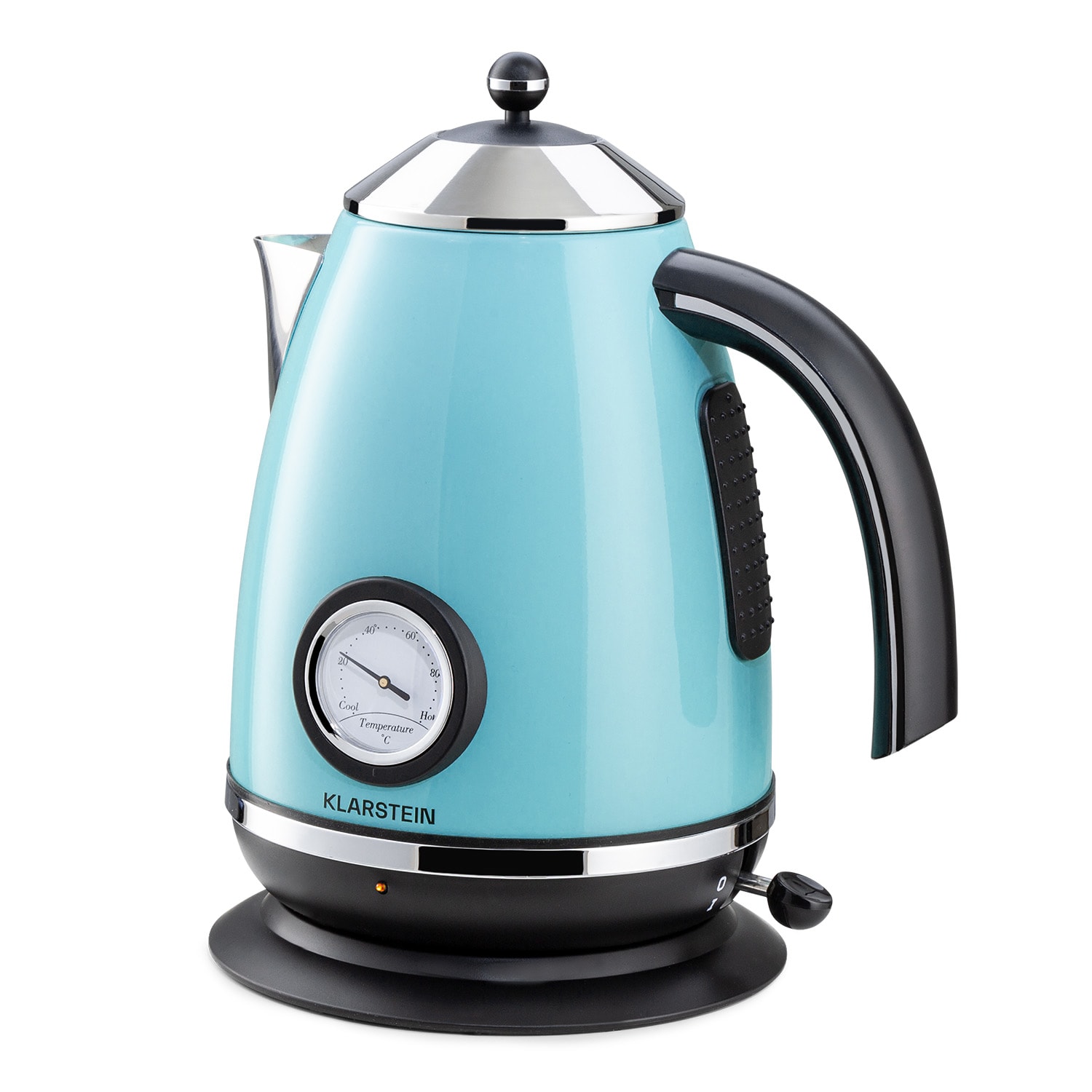 Aquavita Chalet Wasserkocher 1,7 Liter 2200 Watt Temperaturanzeige Edelstahl