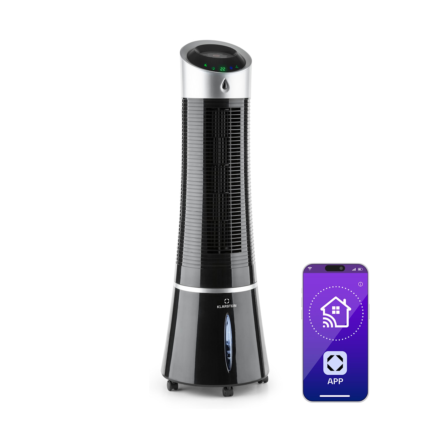 Skyscraper Ice Smart 4 en 1 Climatizador evaporativo y ventilador wifi 210m³/h Mando a distancia