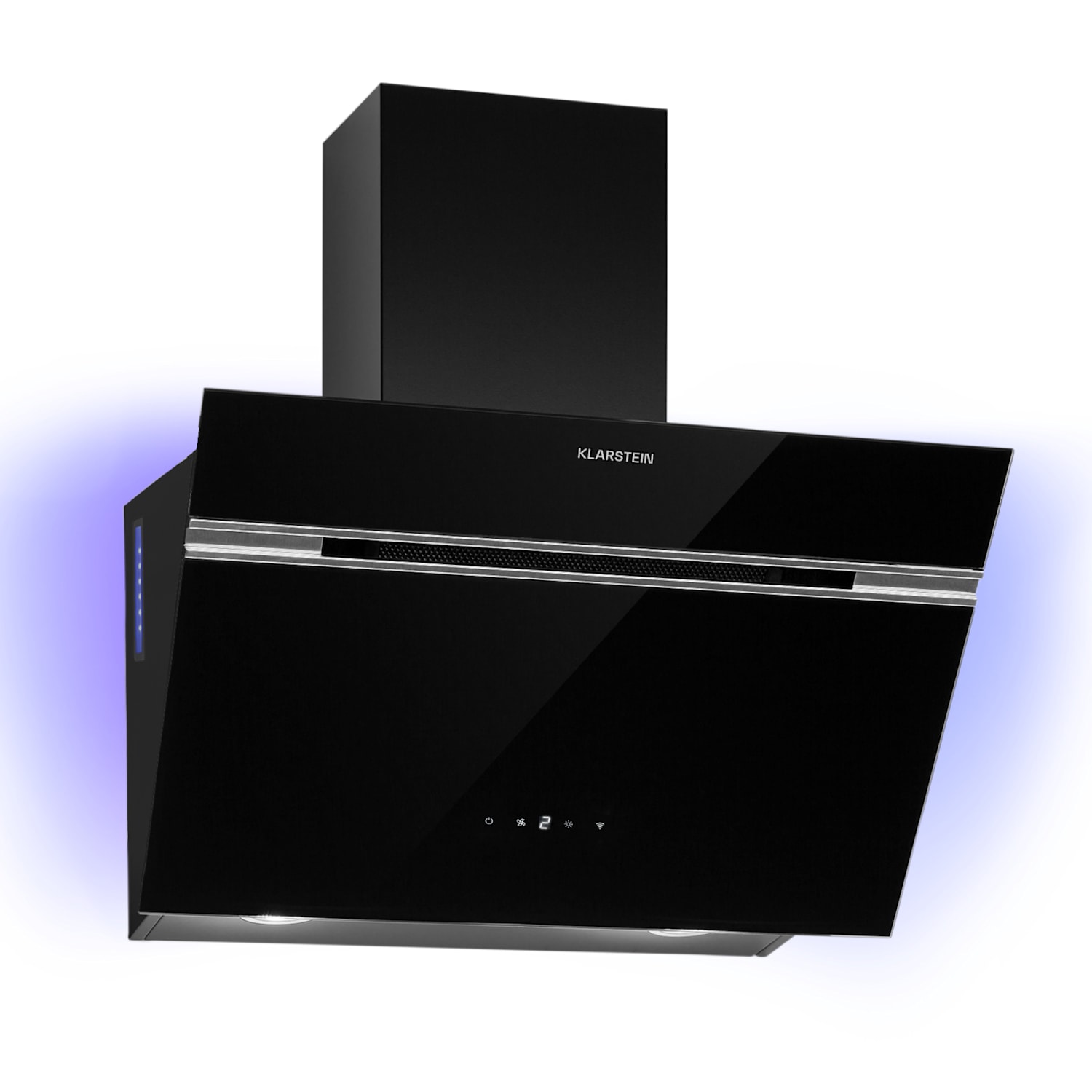 Hotte d'aspiration Alina 60 Smart 60 cm 594 m³/h LED Lumière d'ambiance Façade en verre