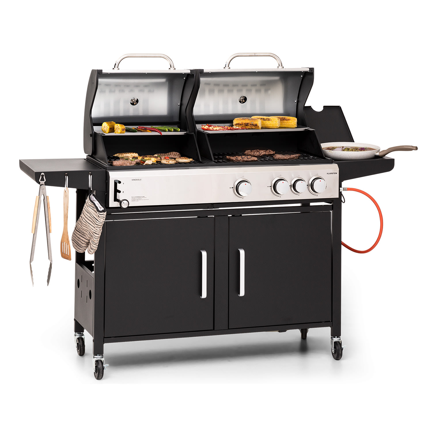 Kingsville 3.1 Kombigrill Gas + Kohle 10,9 kW 3+1 Brenner