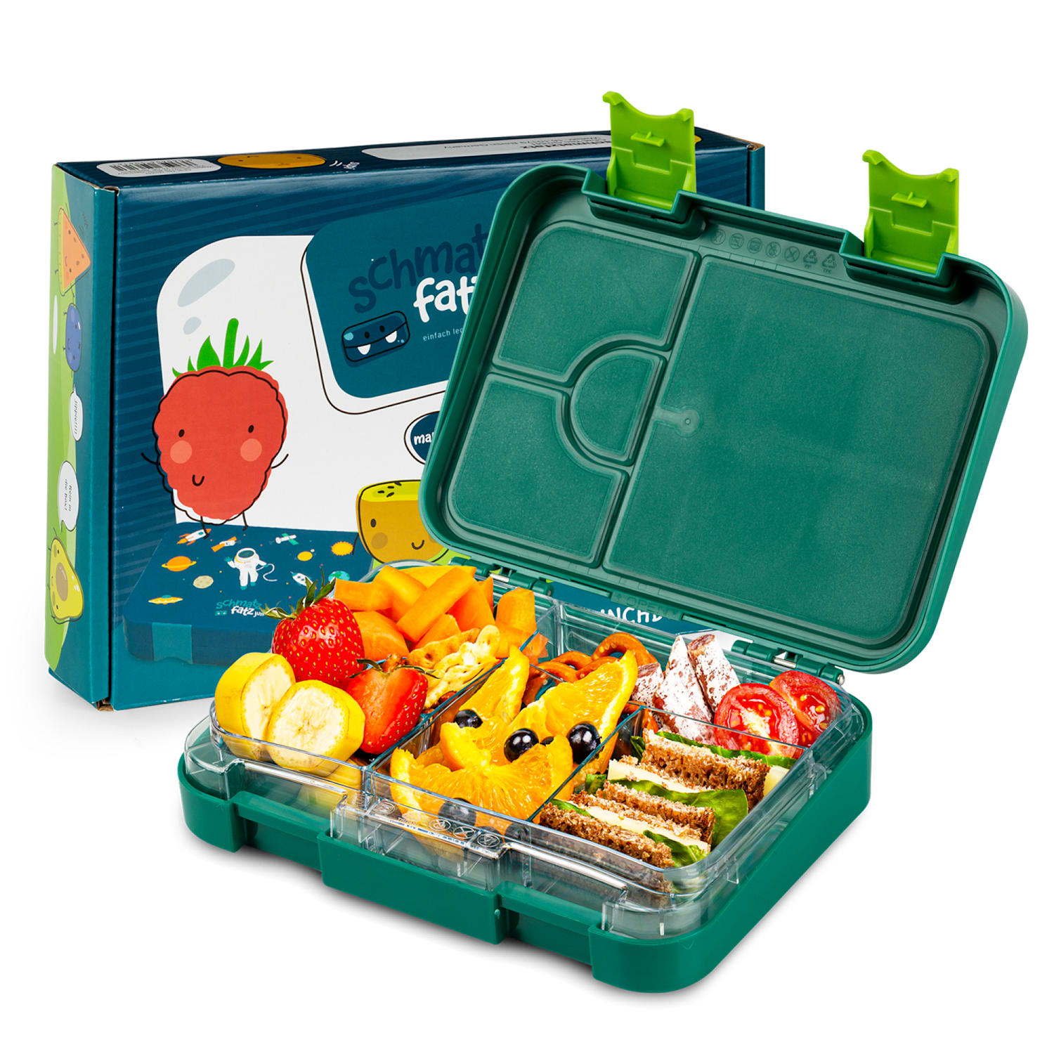 junior Lunchbox, 6 priehradiek, 21,3 x 15 x 4,5 cm (Š x V x H), bez BPA