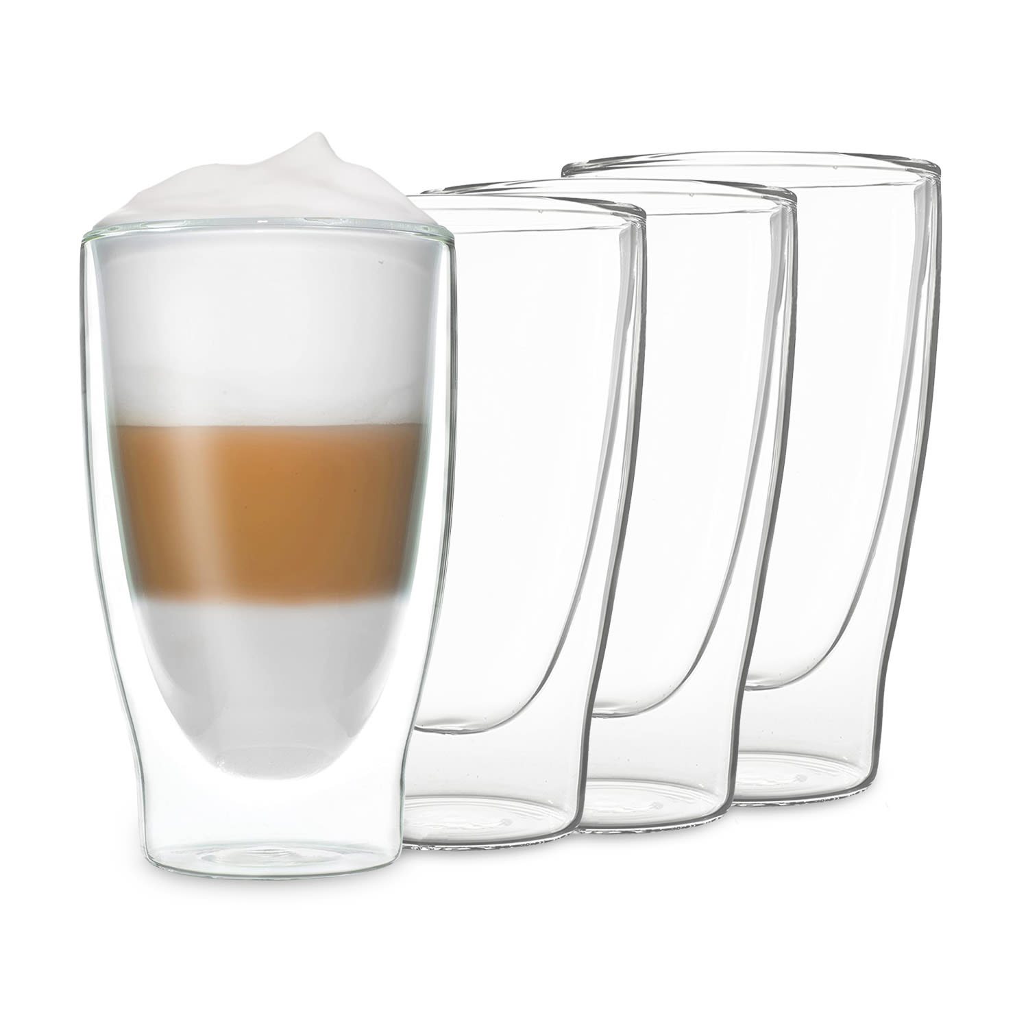 DUOS doppelwandiges Glas 400 ml Trinkglas Espresso Borosilikatglas