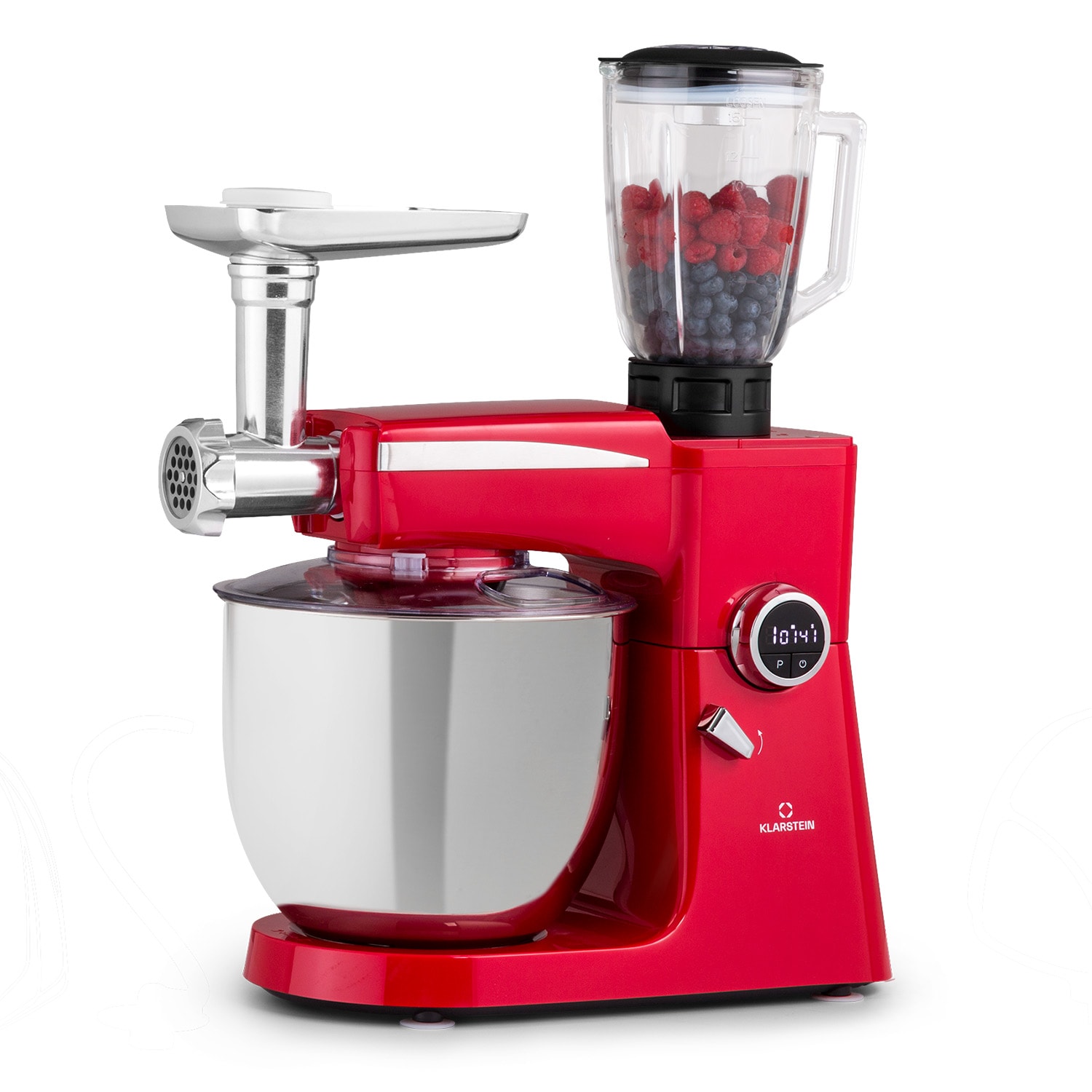 Renata Rossa Küchenmaschine 3-in-1 2000W 2,7PS 5Ltr Edelstahl BPA-frei