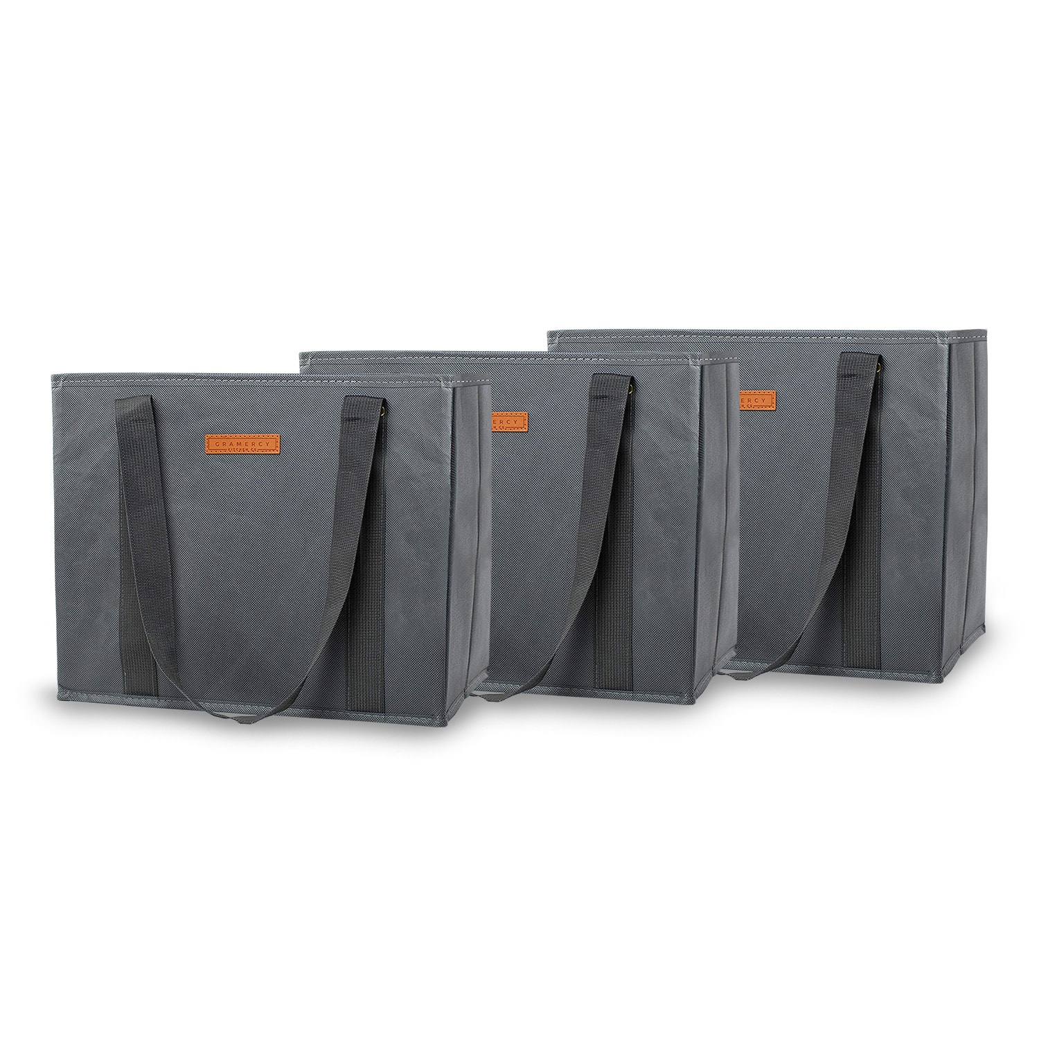 Set de 3 bolsas de la compra reutilizables, lavables y reforzadas