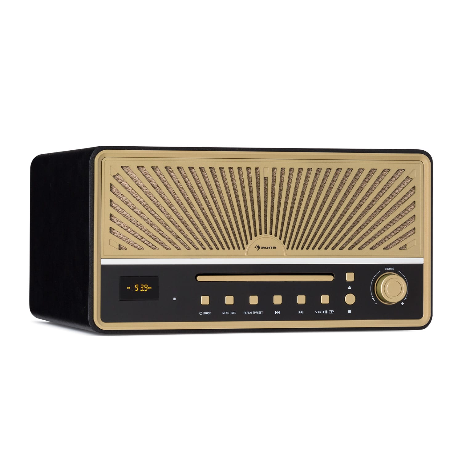 Glastonbury FM CD Radio Bluetooth Altavoz estéreo UWK MP3 USB Line-In