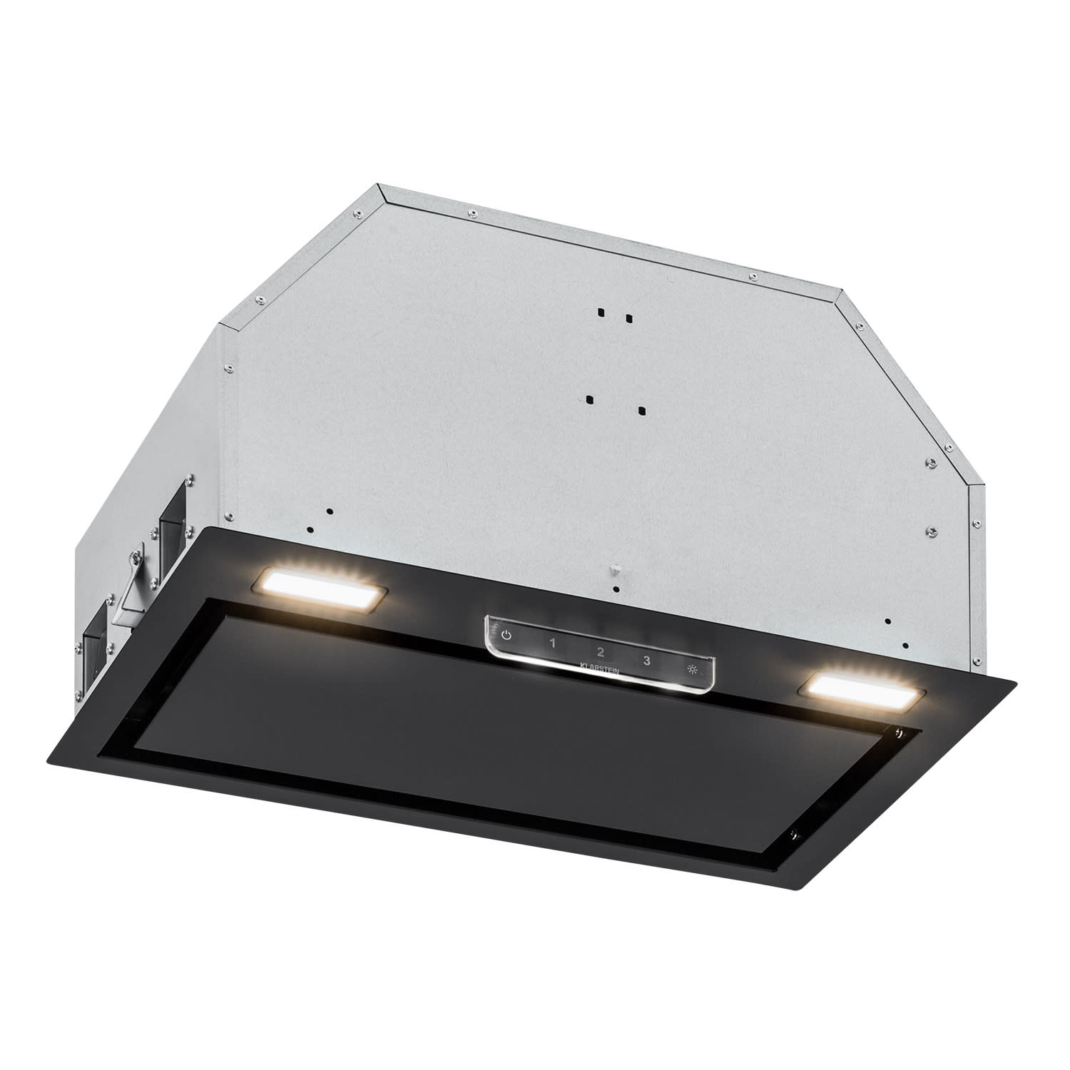 Camila, vstavaný digestor, 52 cm, 397 m³/h, LED, dotyková plocha, nerezová oceľ