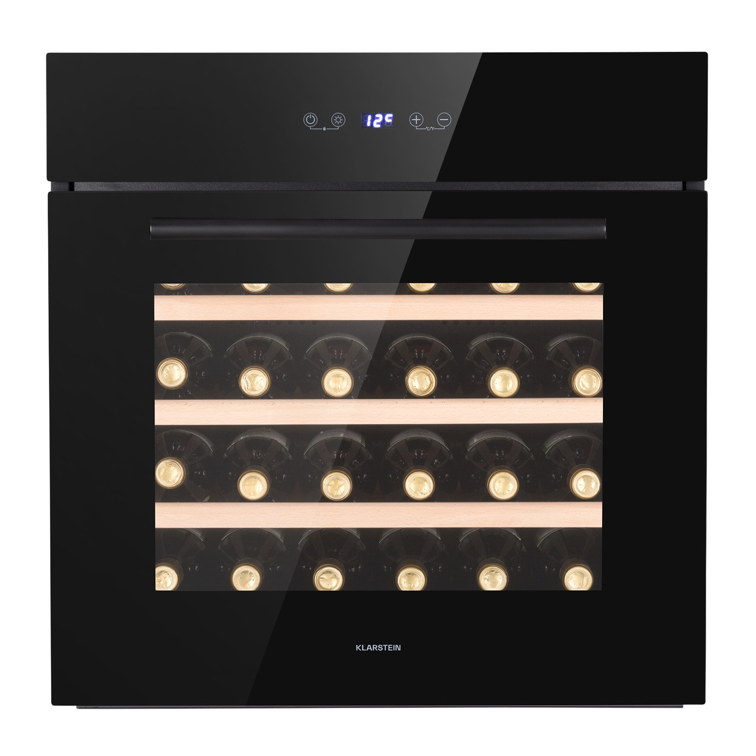 Vinsider 30 Built-In Uno Einbau-Weinkühlschrank 30 Flaschen 77 Ltr Edelstahl