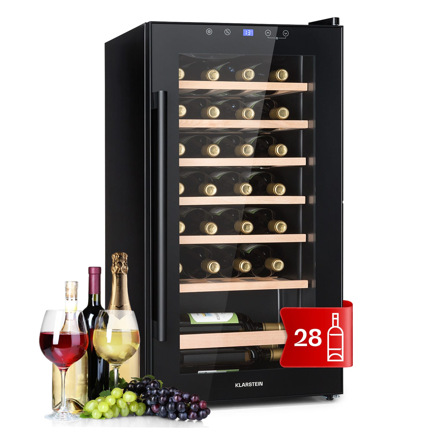Barossa 29 Uno Weinkühlschrank 1 Zone 88 Ltr / 28 Fl Touch-Display