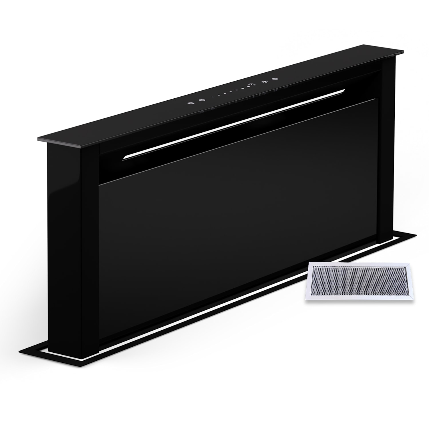 Klarstein Royal Flush Eco 75 downdraft extractor hood 75 cm A 75