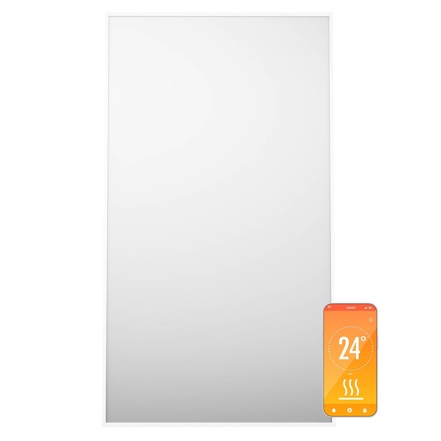 Wonderwall Air Smart 480, infračervený ohrievač, 50 x 90 cm, 480 W, aplikácia